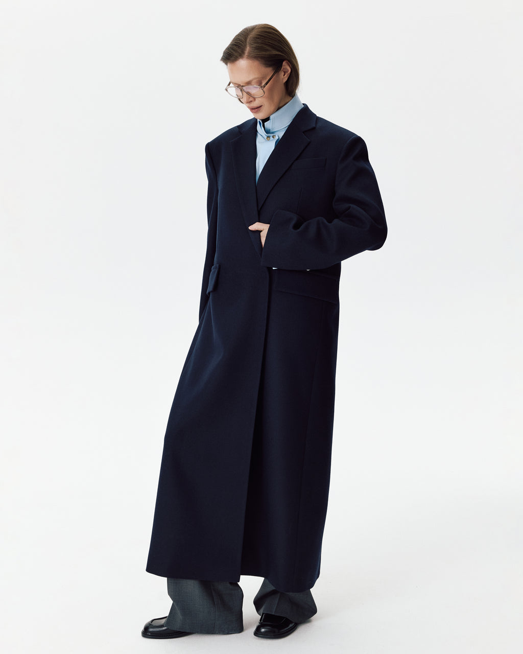 Gentleman Coat Navy Blue