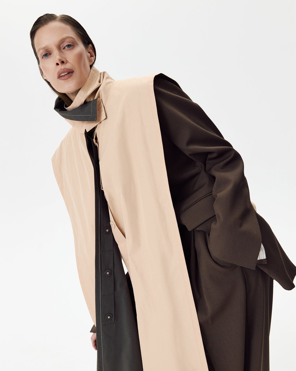 Double Trenchcoat Rose & Coffee