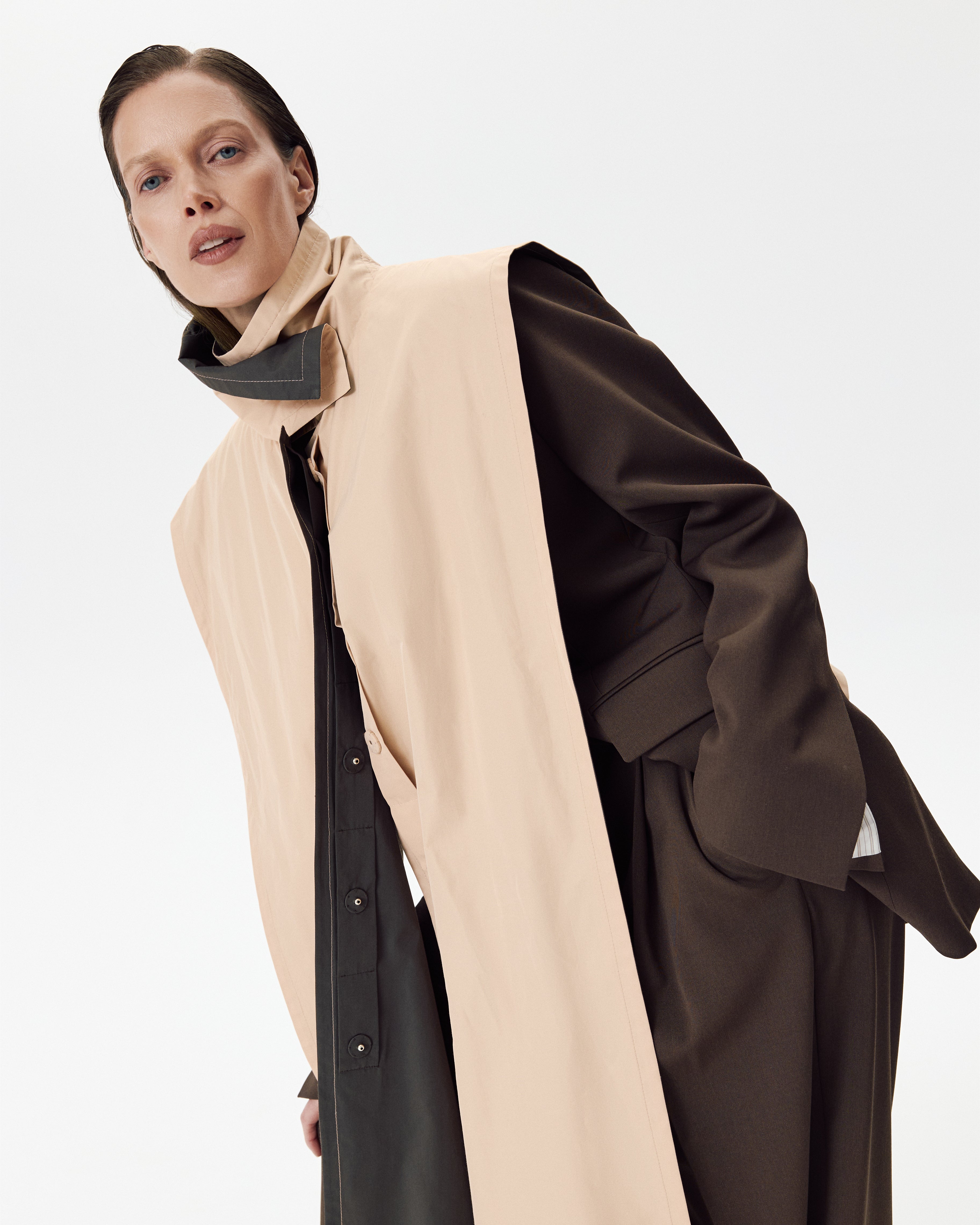 Double Trenchcoat Rose & Coffee
