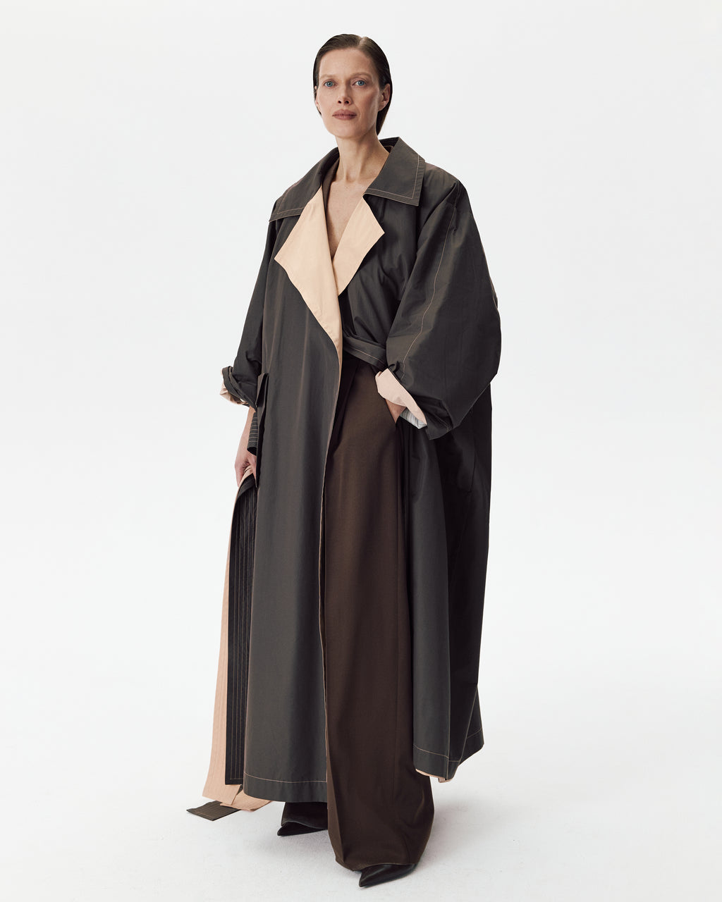Double Trenchcoat Rose & Coffee