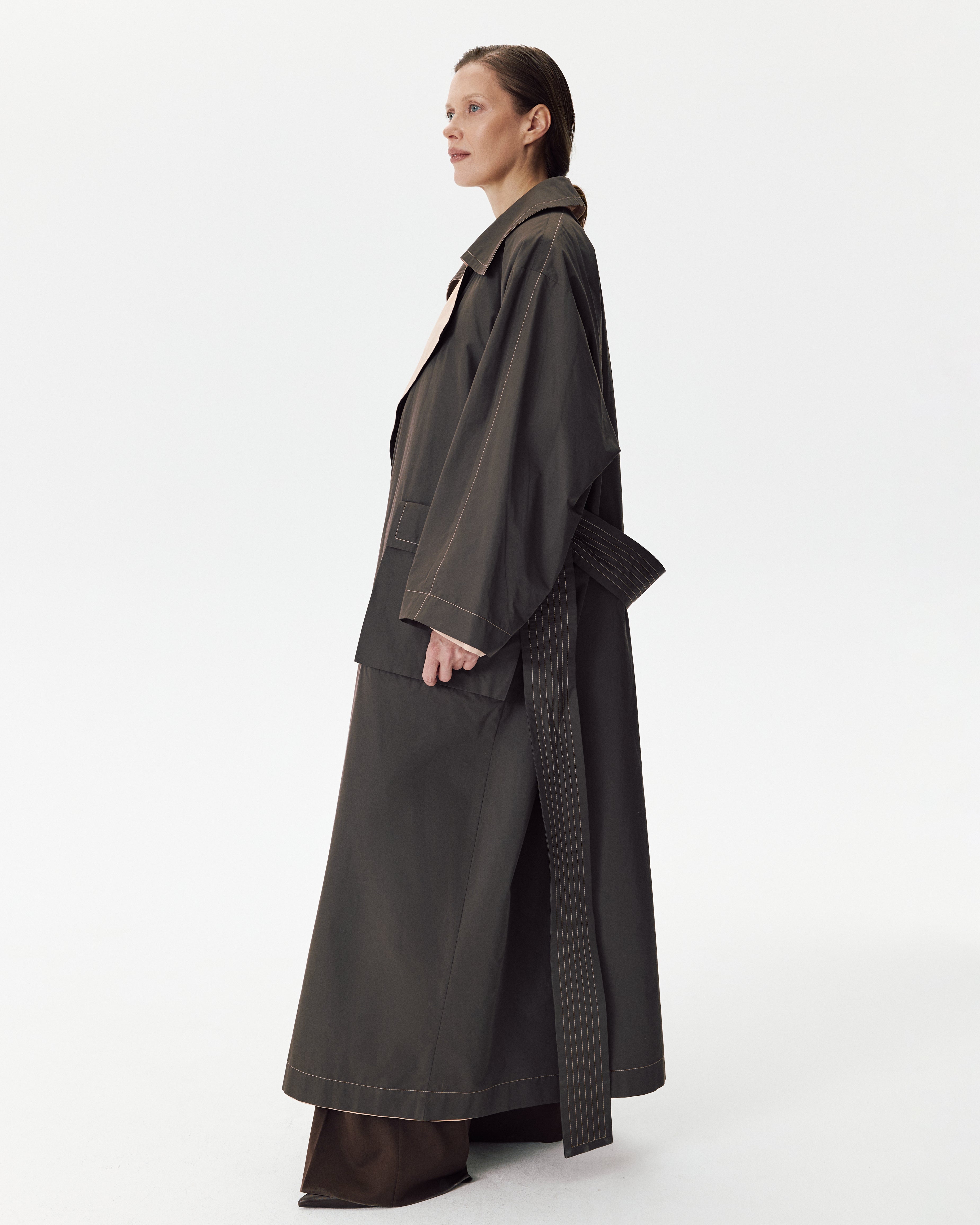 Double Trenchcoat Rose & Coffee