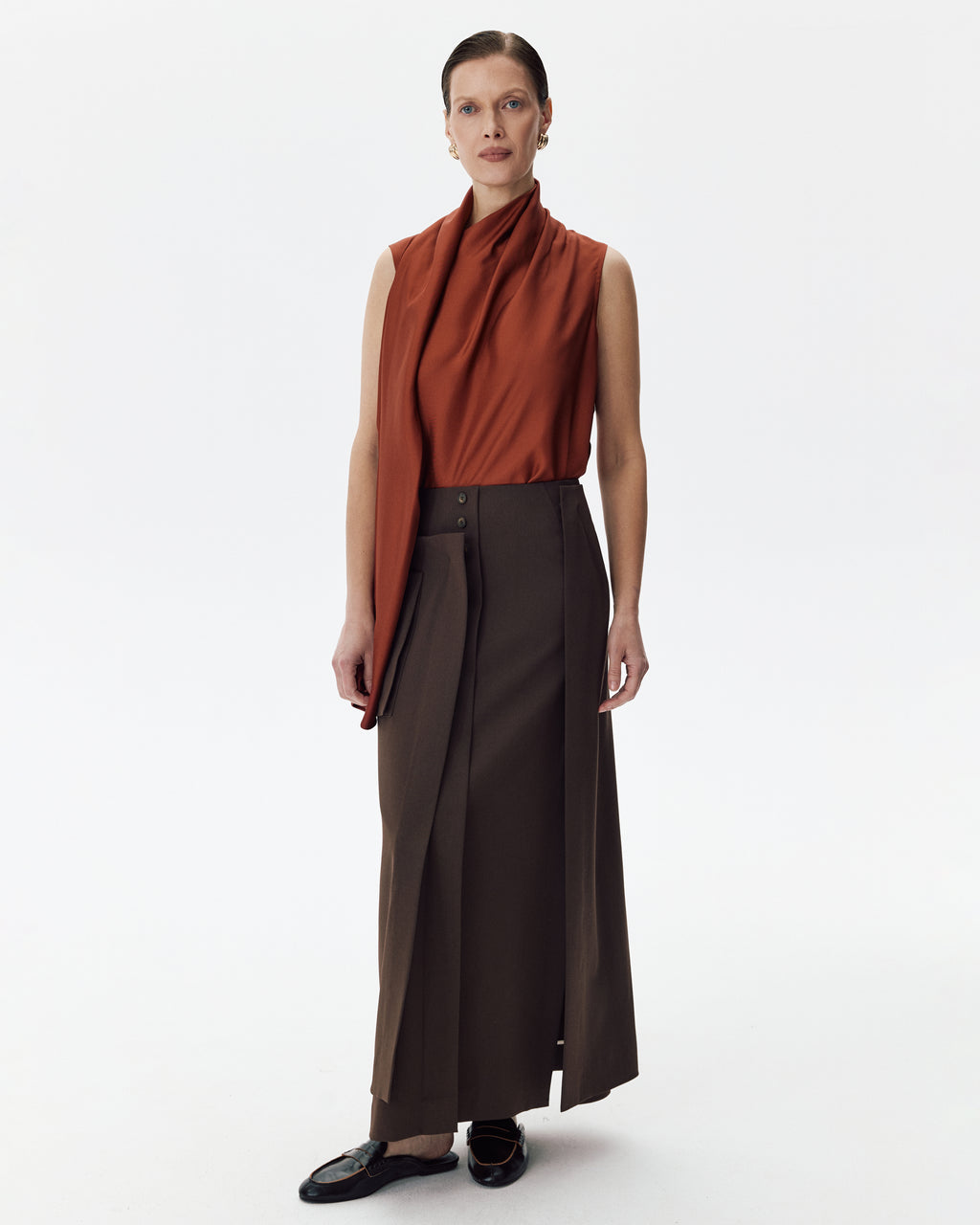 Gentleman Skirt Brown