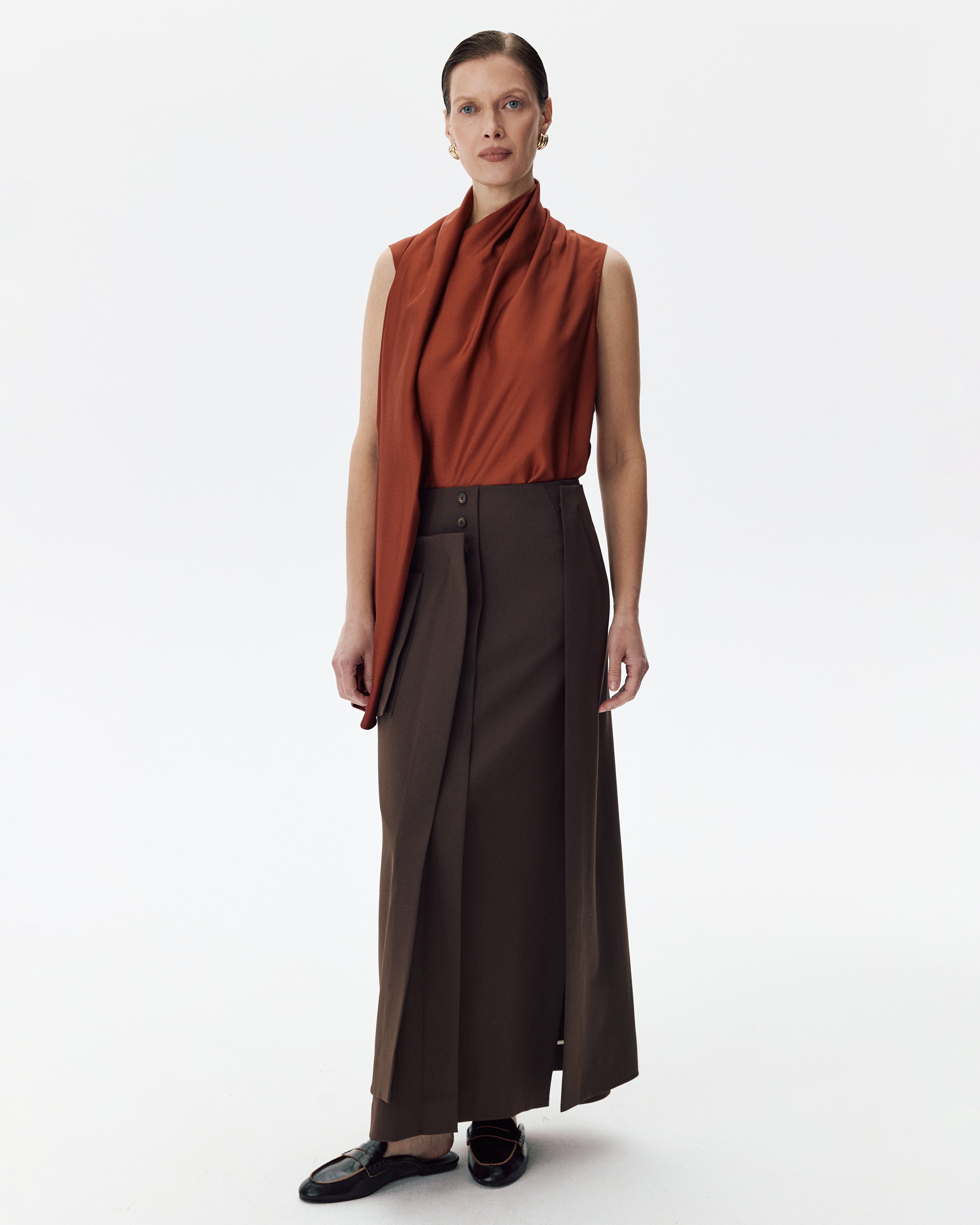 Gentleman Skirt Brown