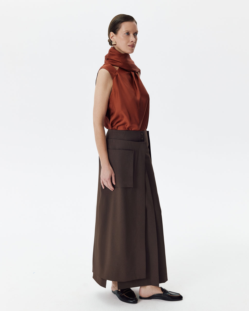 Gentleman Skirt Brown