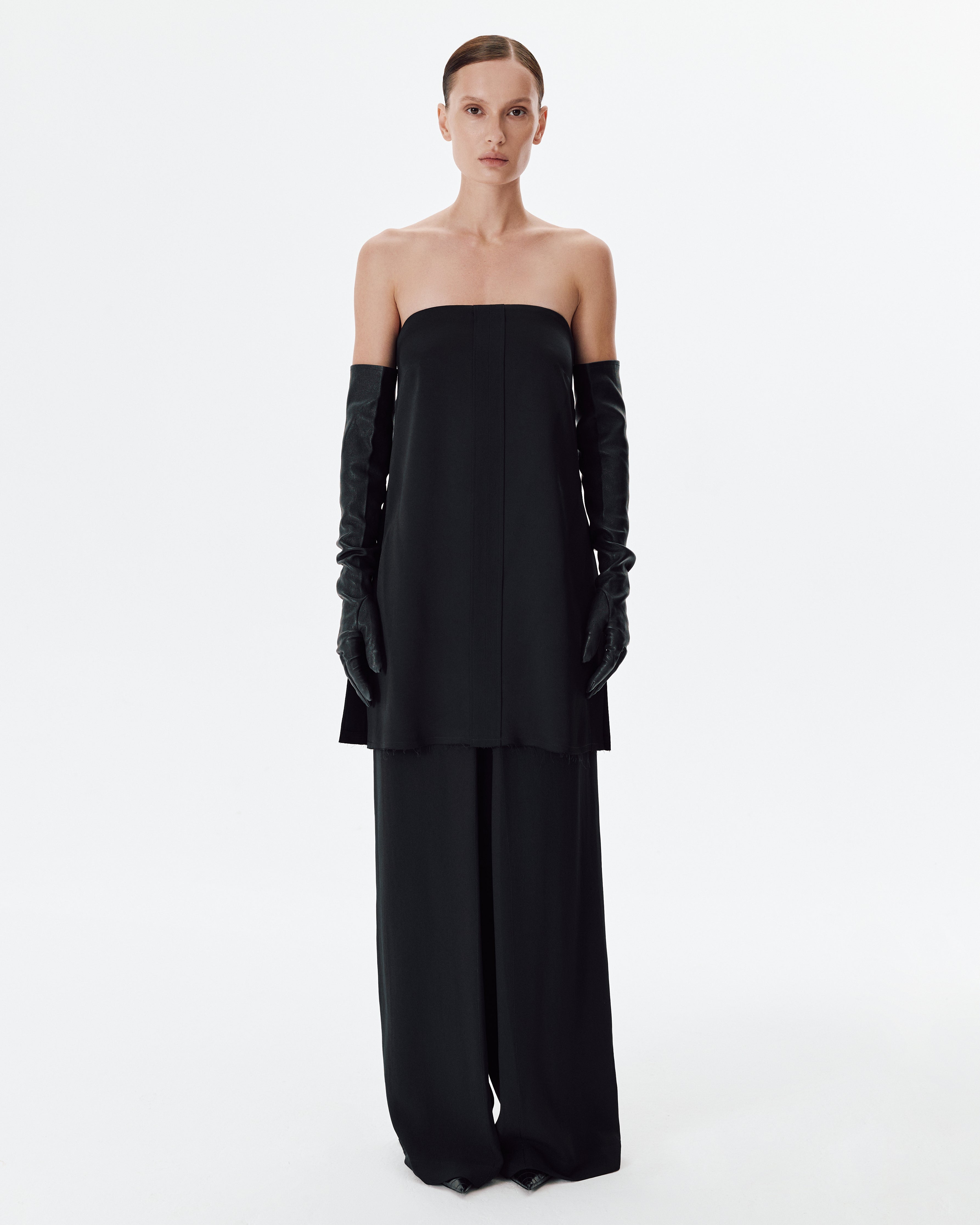 Chiarra Satine Top in Black