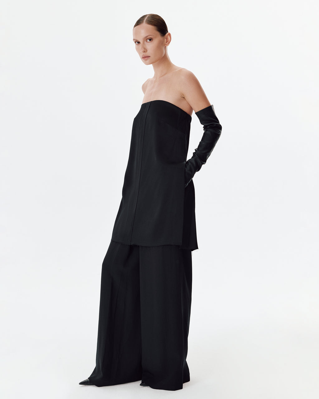 Chiarra Satine Top Black