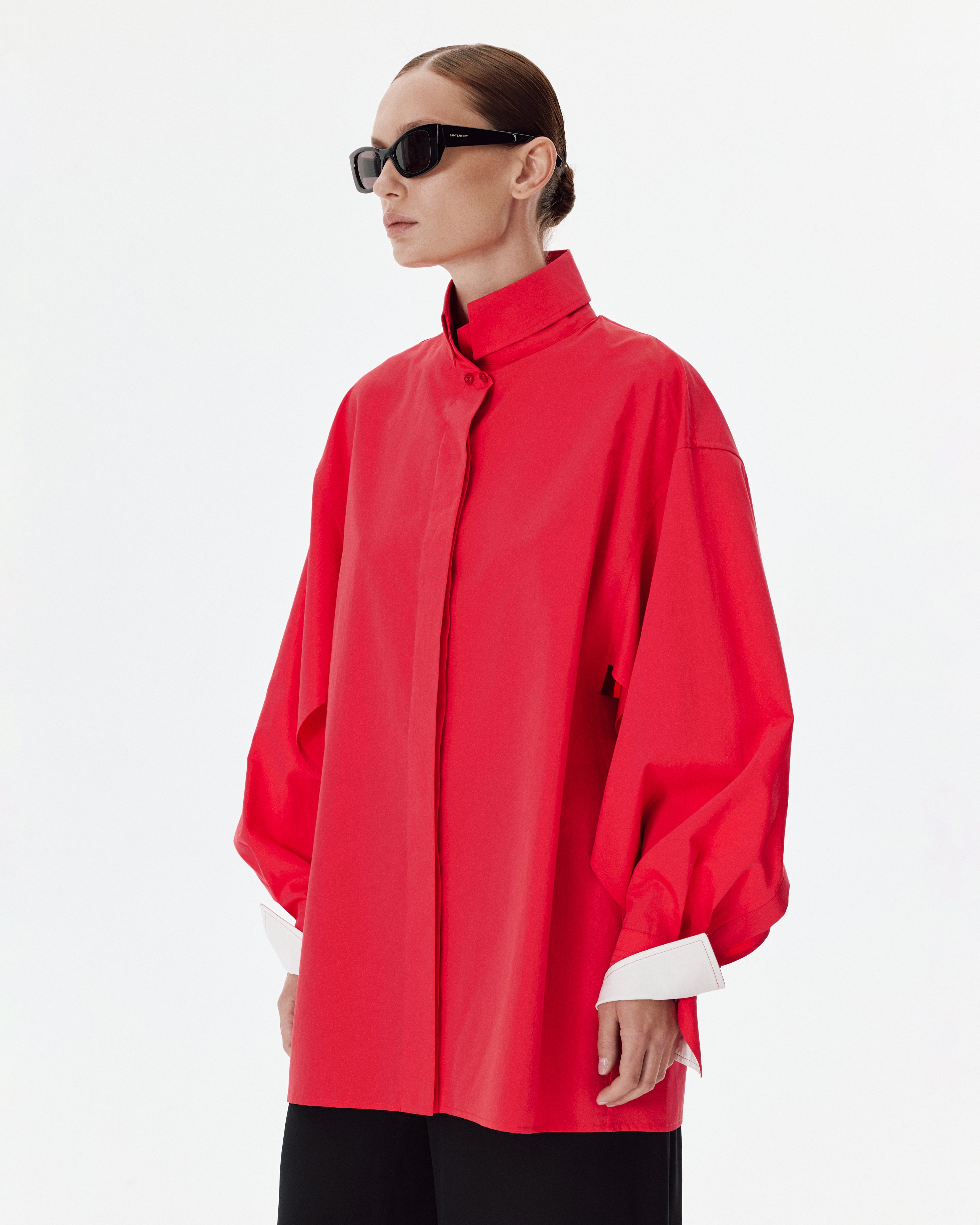 Milena Shirt in Lipstick Red