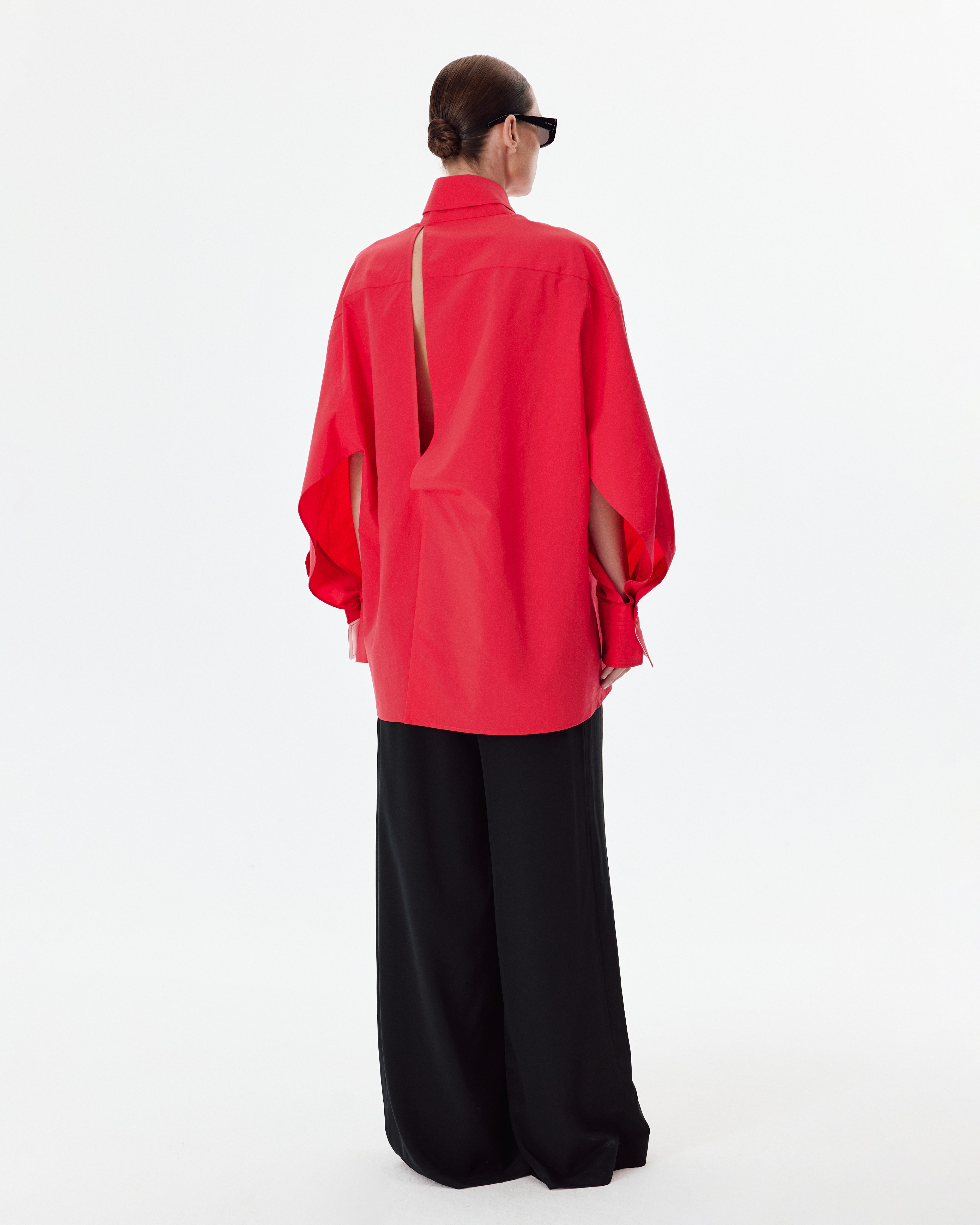 Milena Shirt in Lipstick Red