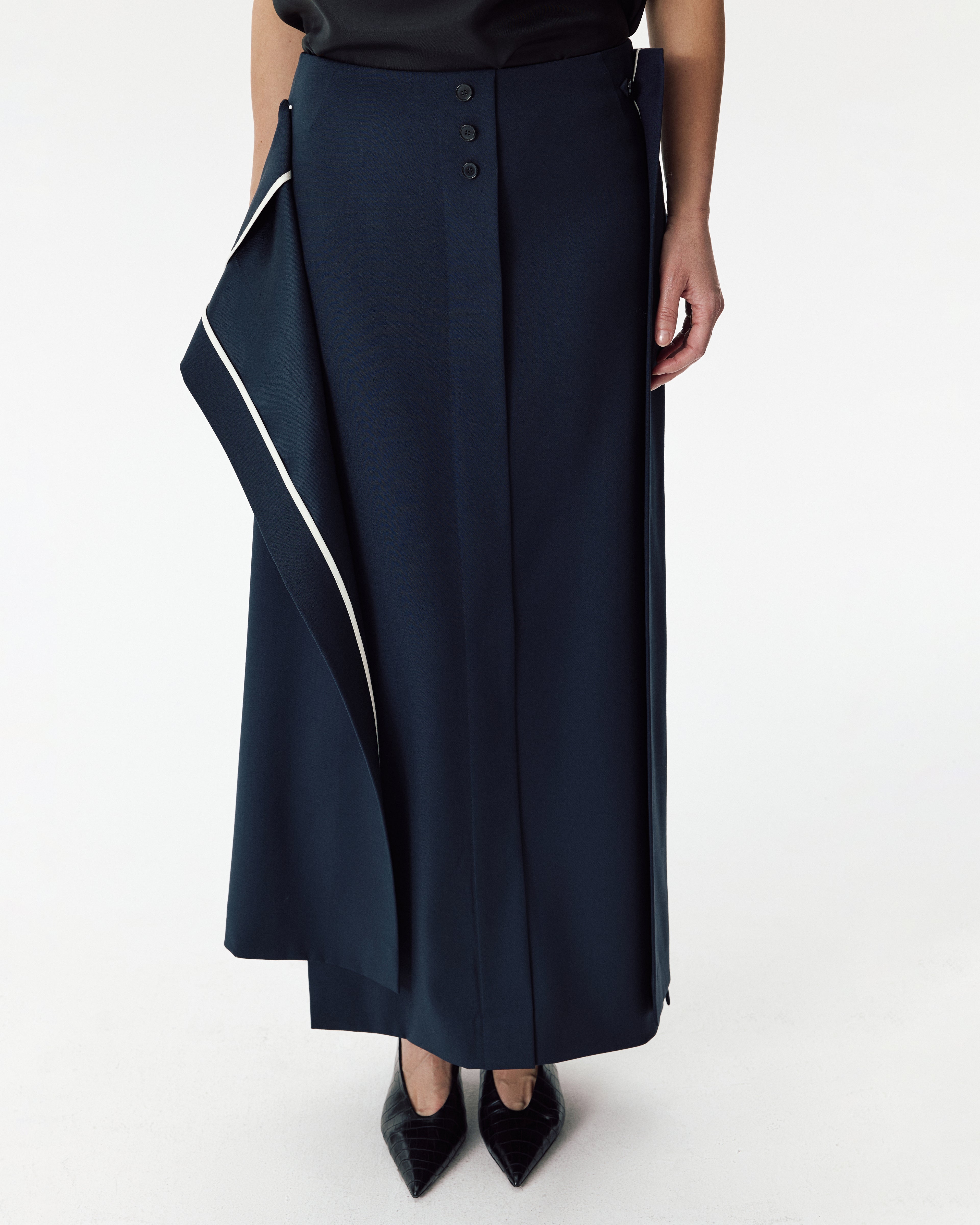 Gentleman Skirt Navy Blue