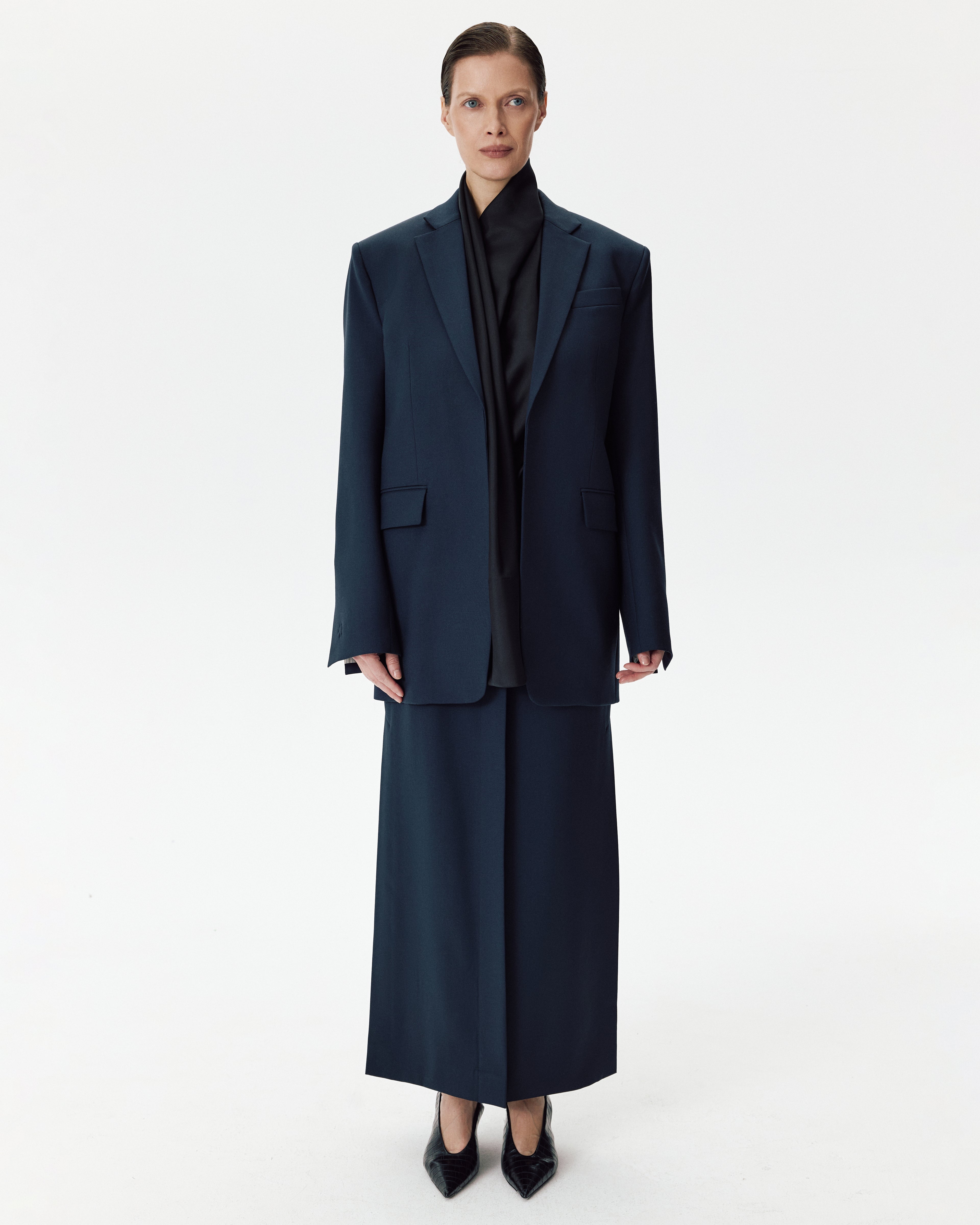 Gentleman Skirt Navy Blue