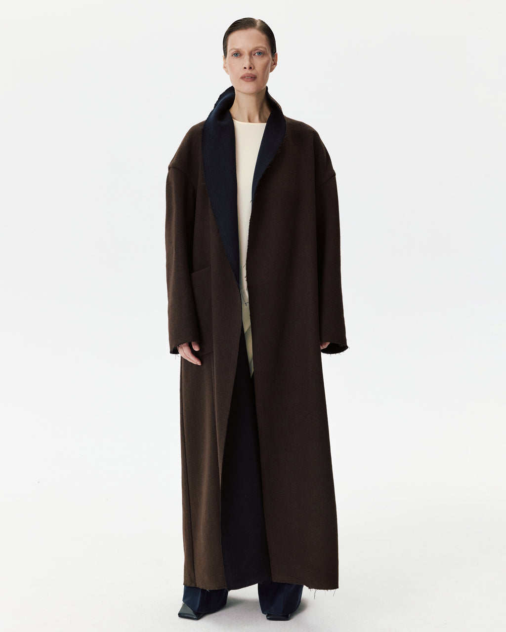Diana Coat Brown & Blue