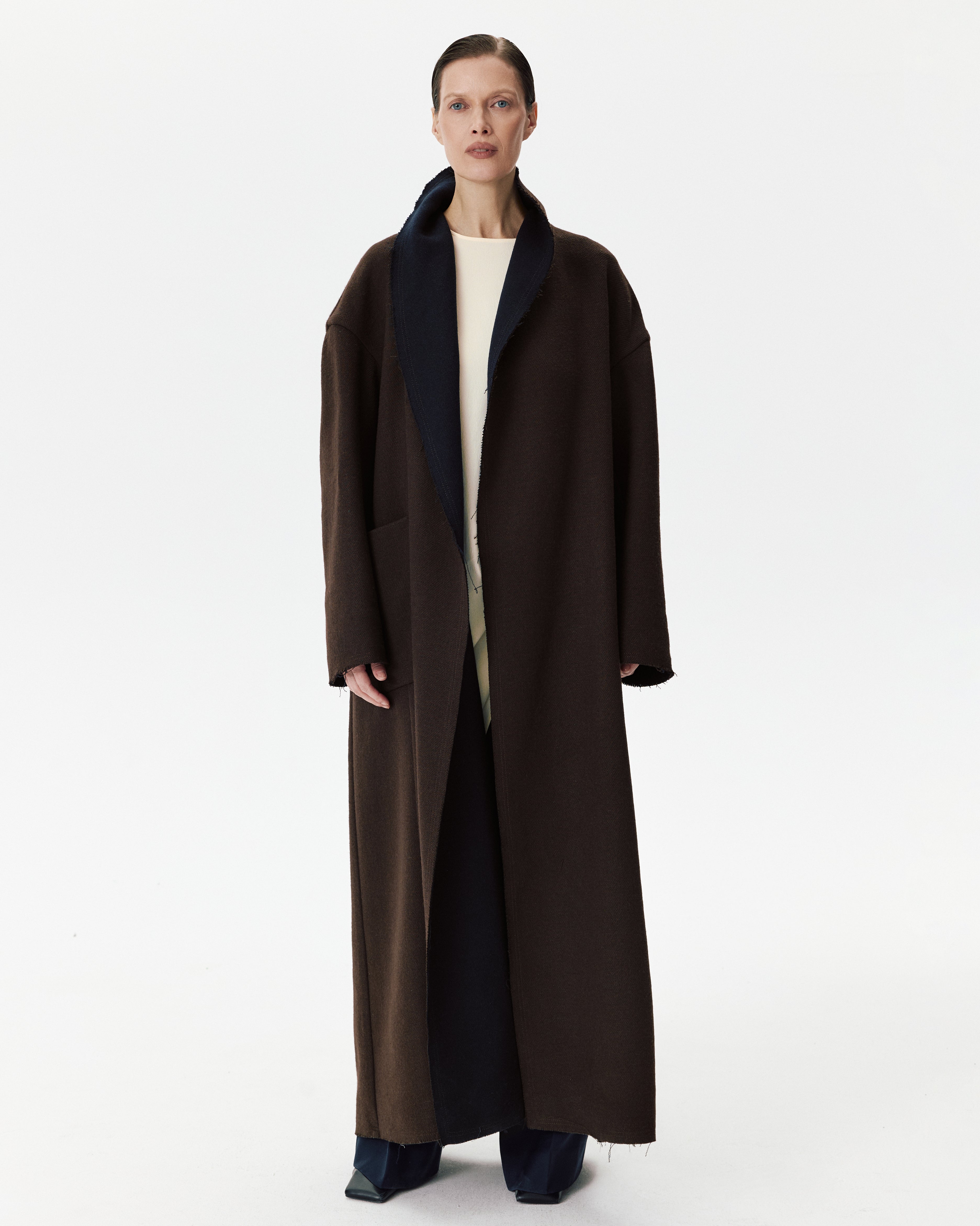Diana Coat Brown & Blue