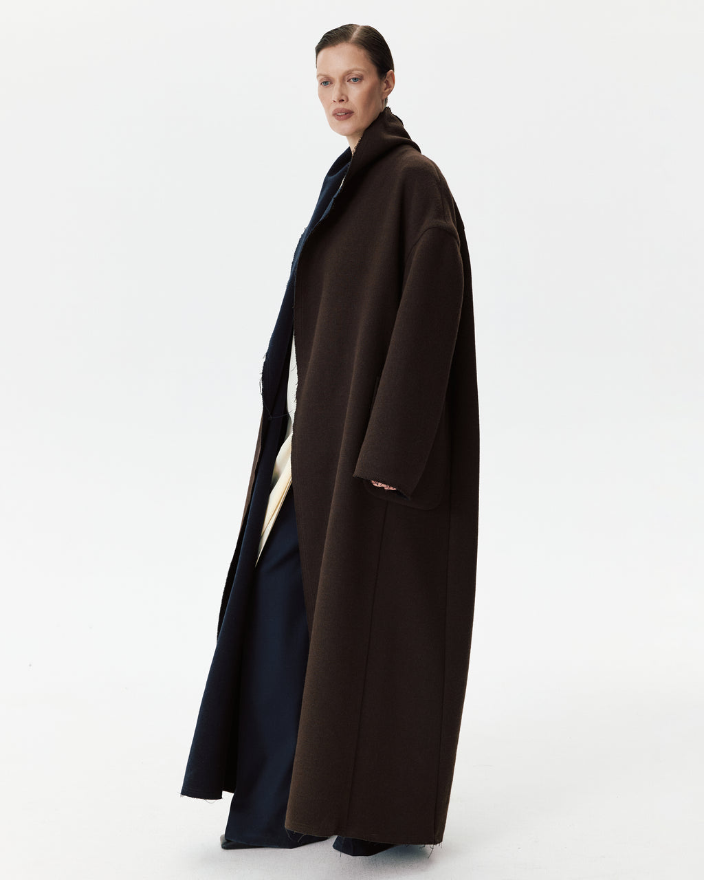 Diana Coat Brown & Blue