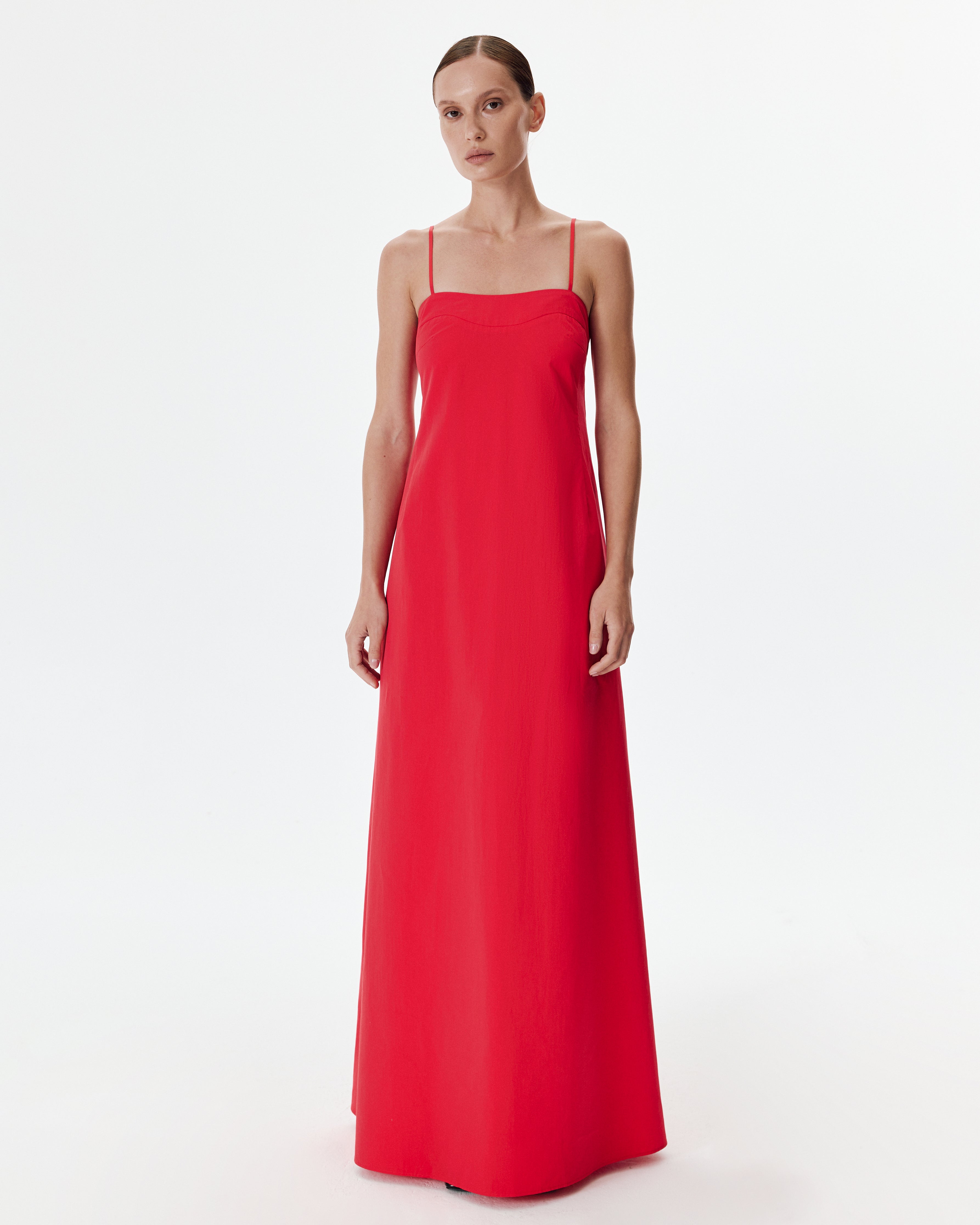 Dora Dress in Lipstick Red