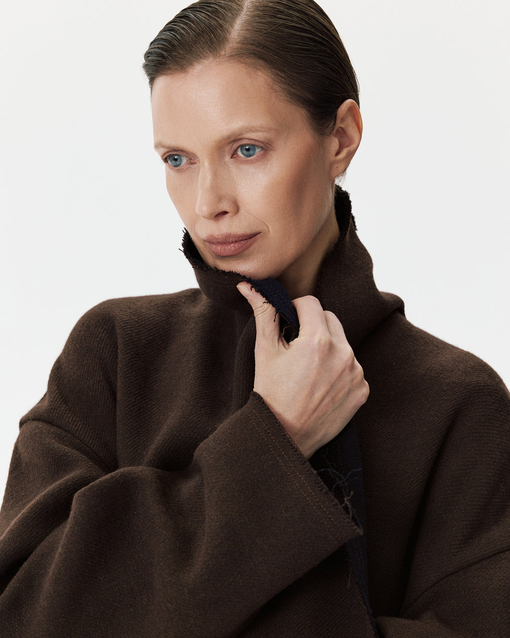 Diana Coat Brown & Blue