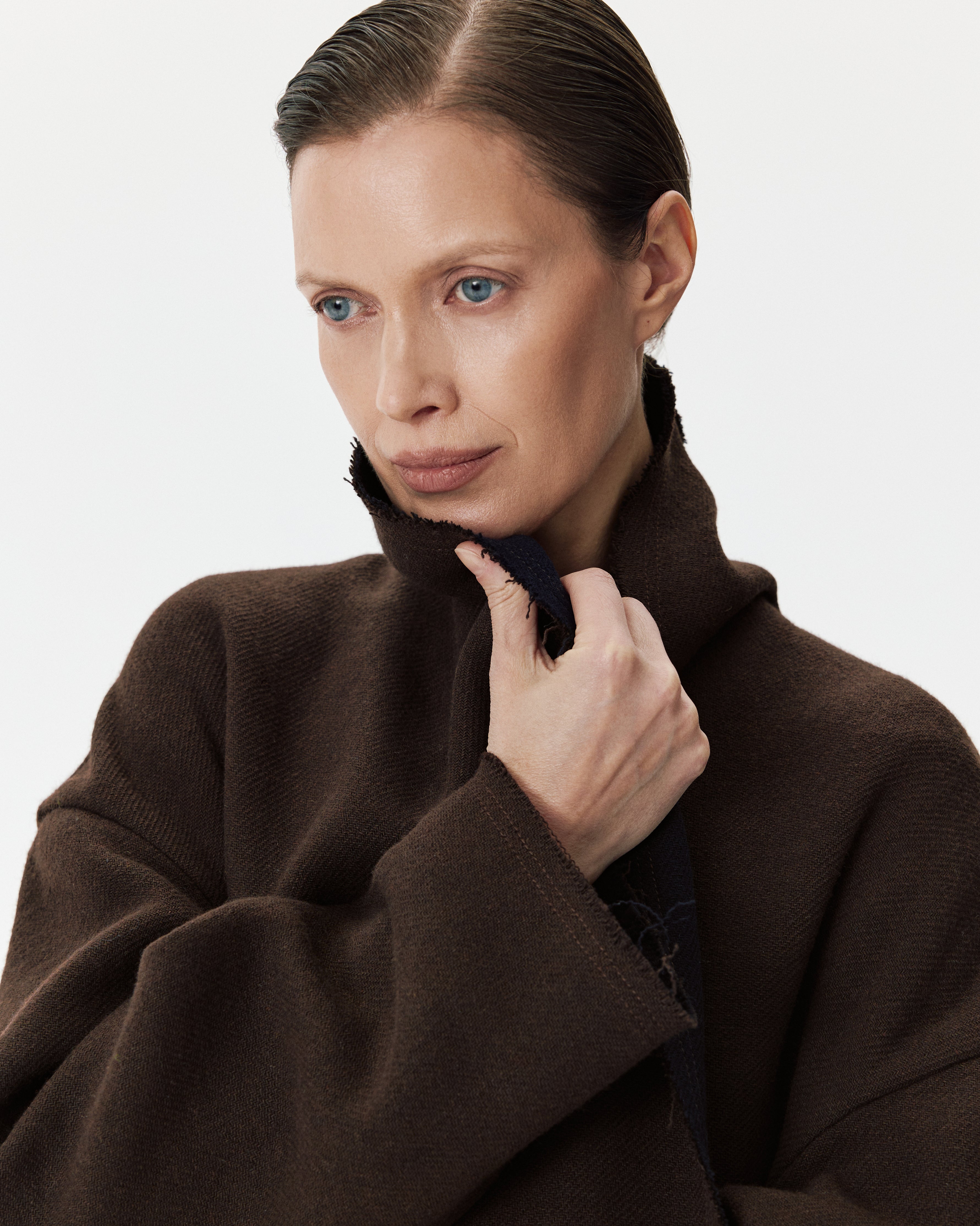 Diana Coat Brown & Blue