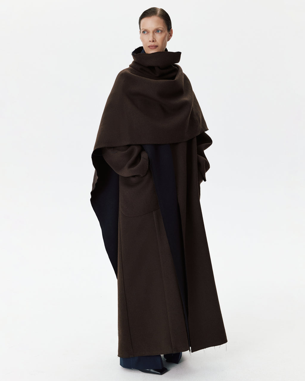 Diana Coat Brown & Blue
