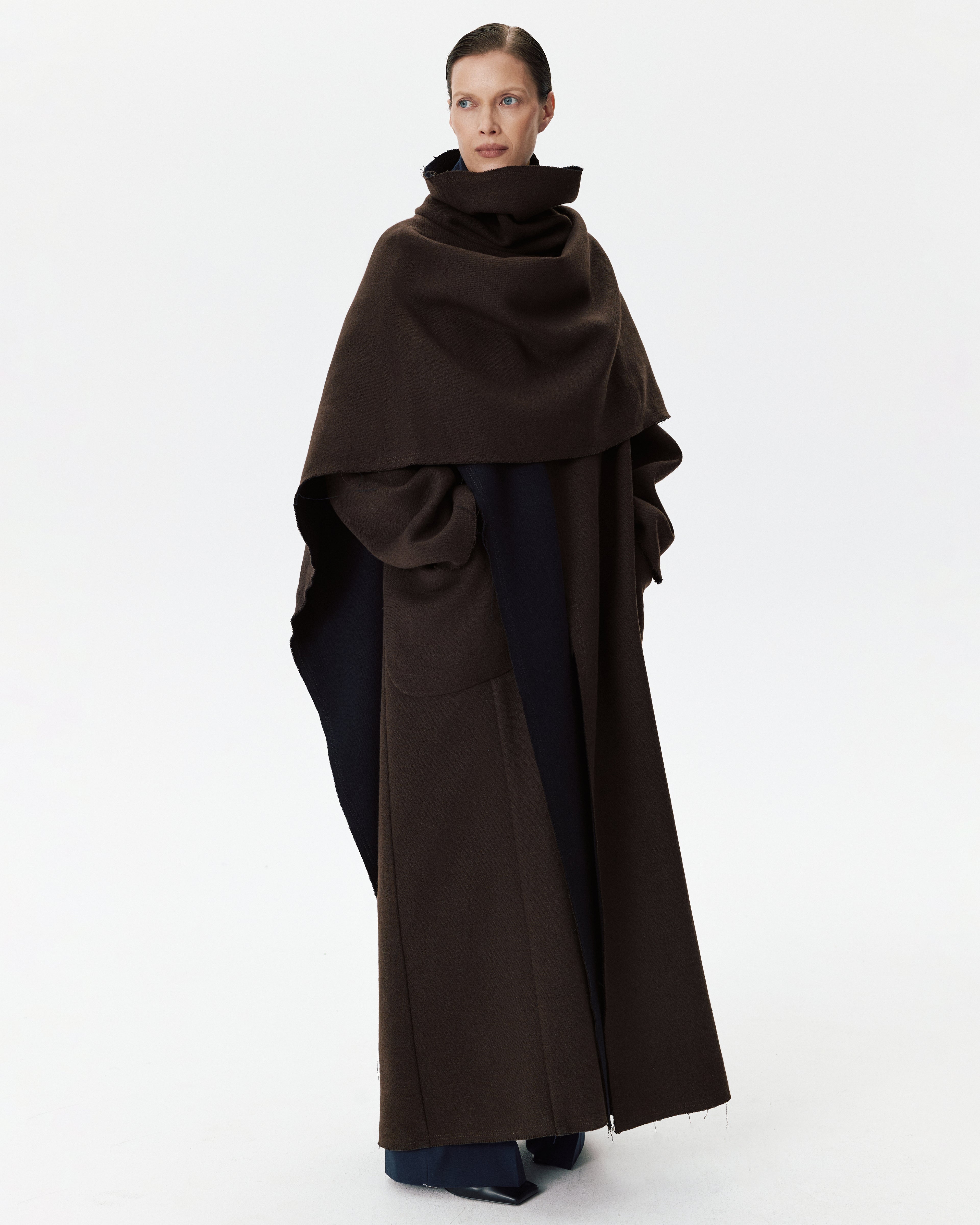 Diana Coat Brown & Blue