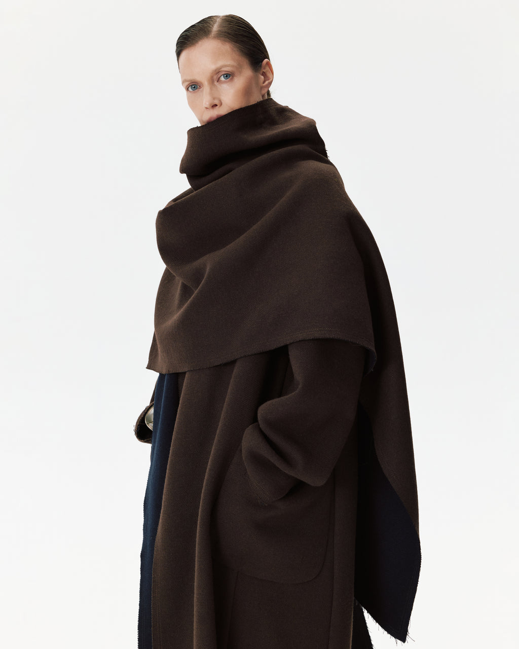 Diana Coat Brown & Blue