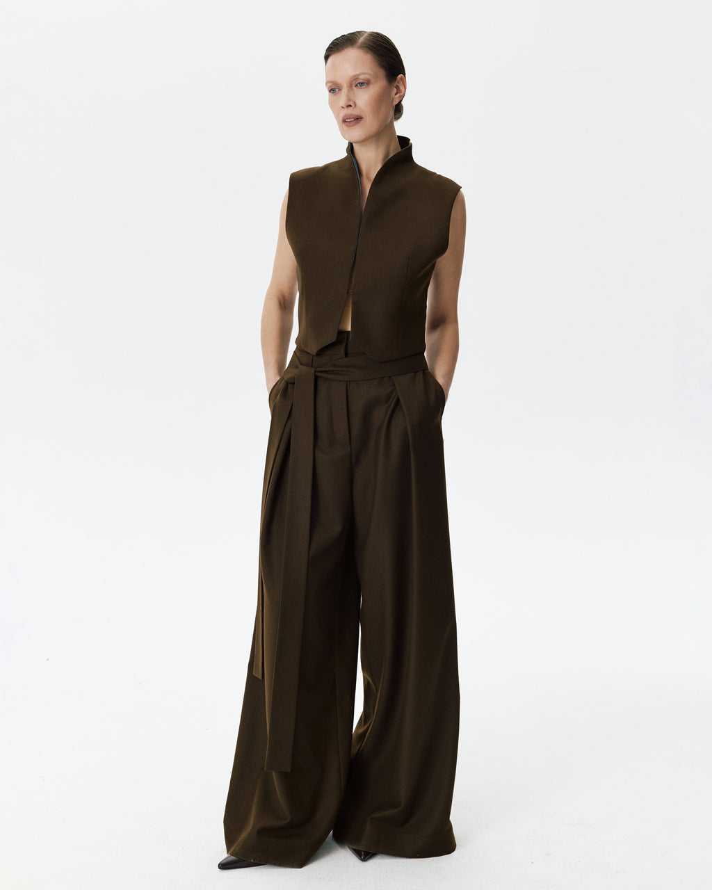 Barcelona Wool Pants Mocca