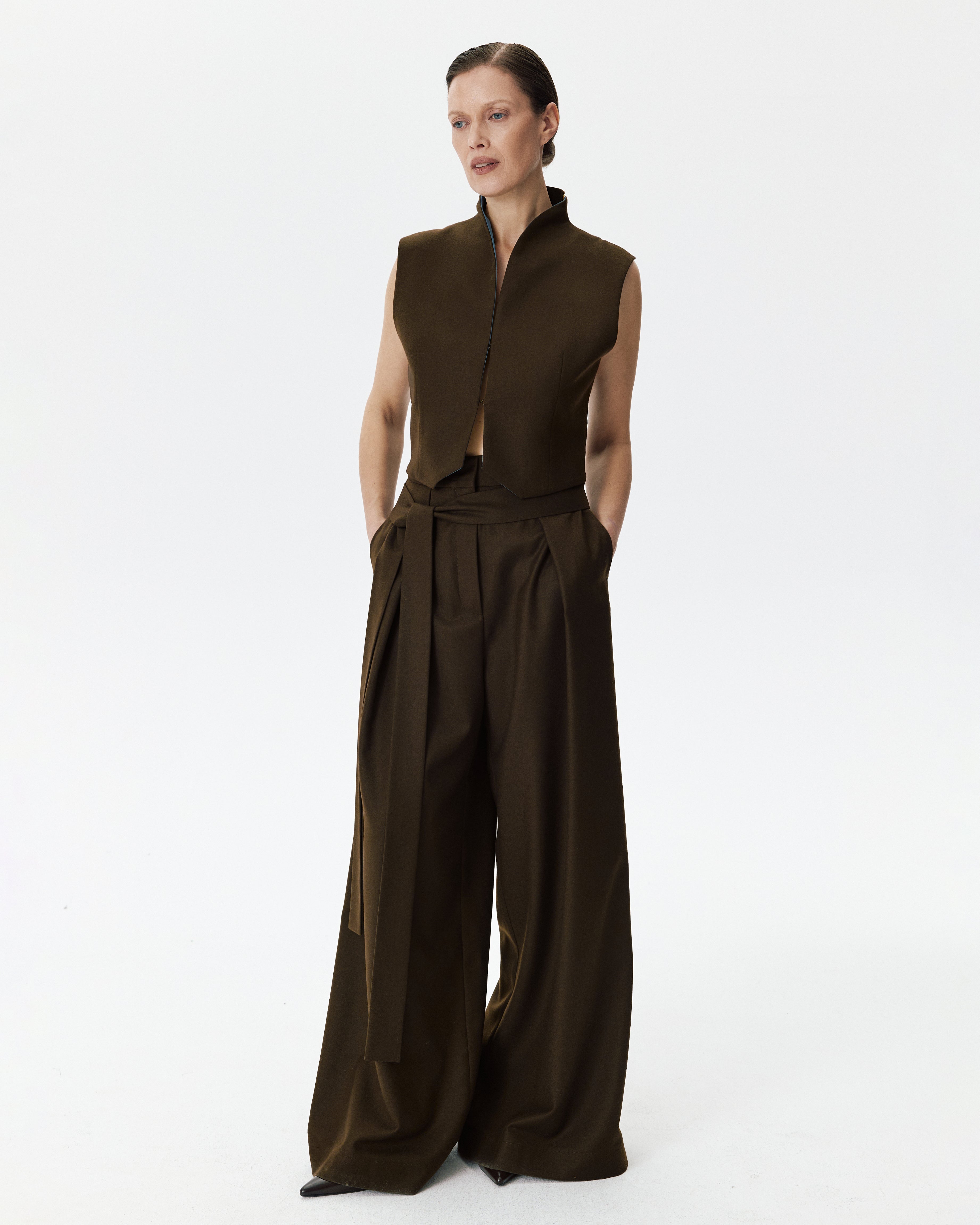 Barcelona Wool Pants Mocca