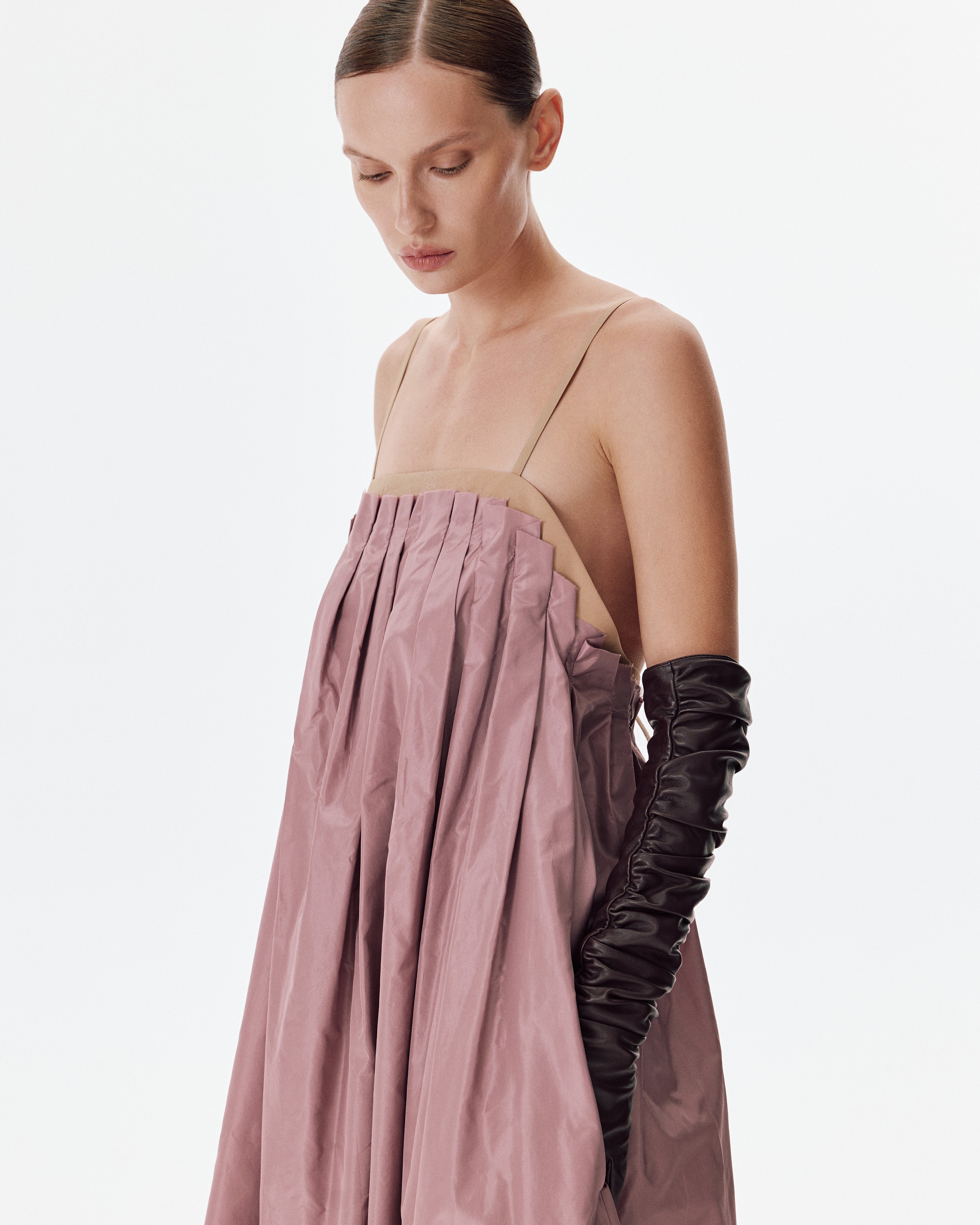 Taffeta Dress in Pink
