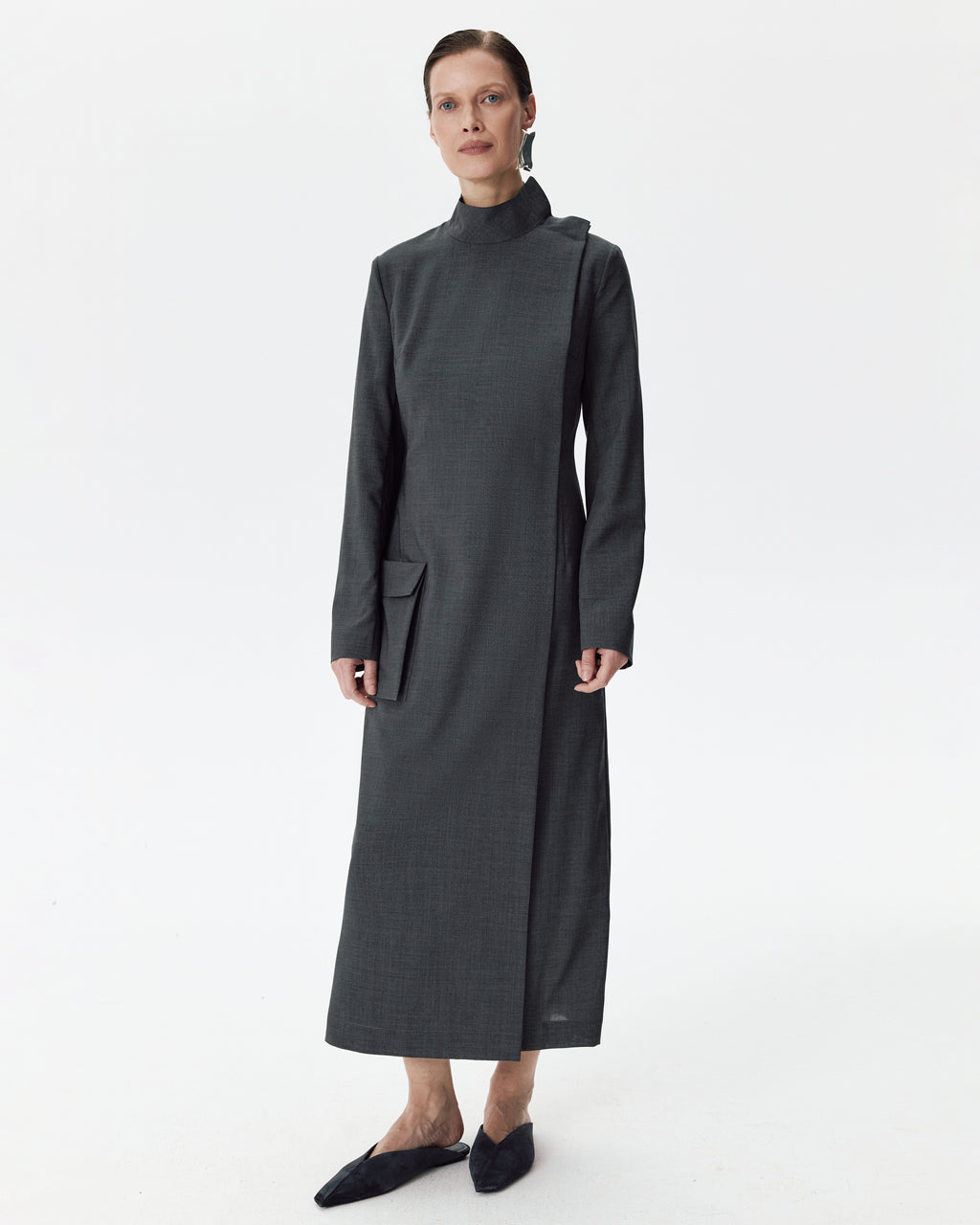 Safari Dress Grey Melange