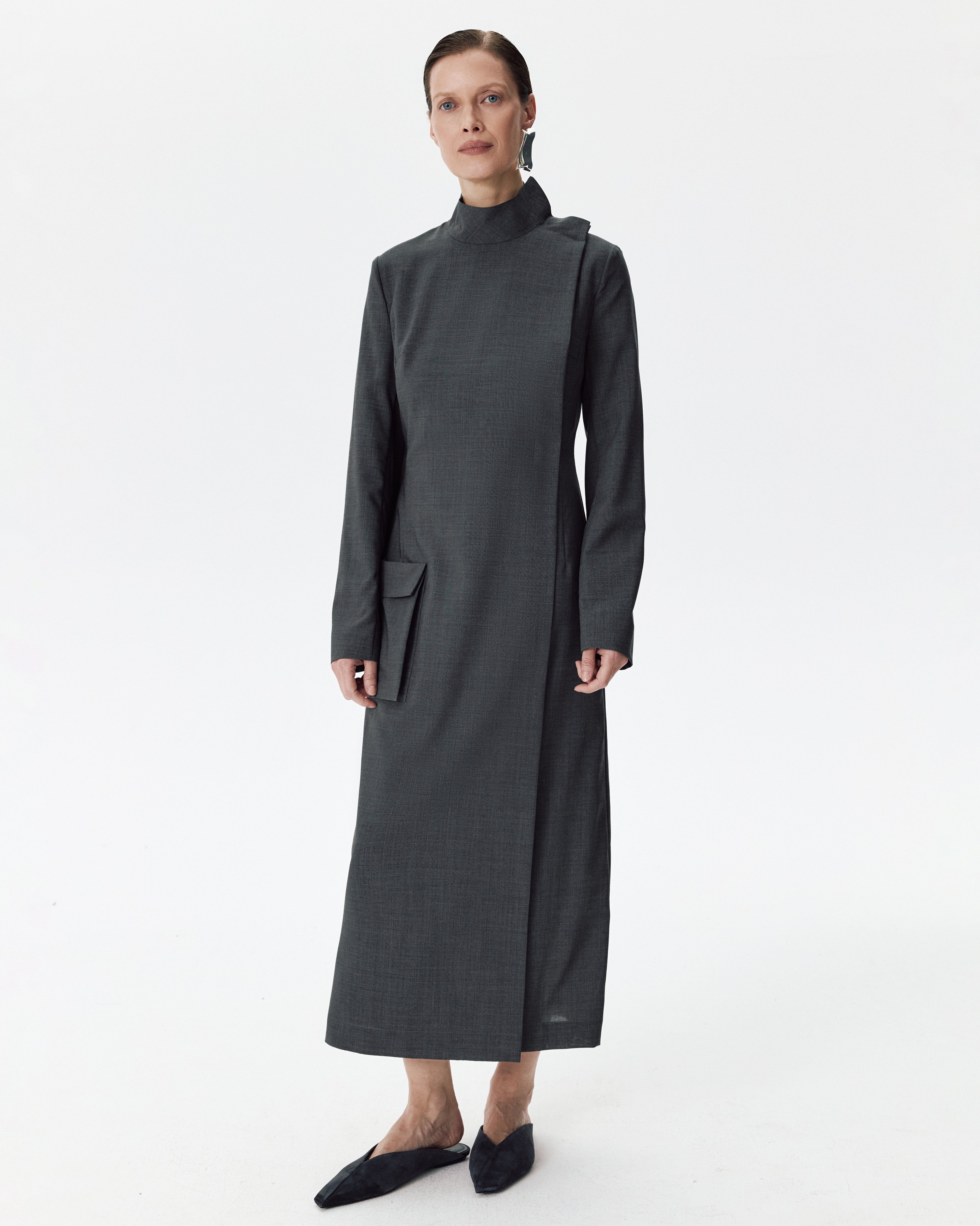 Safari Dress Grey Melange