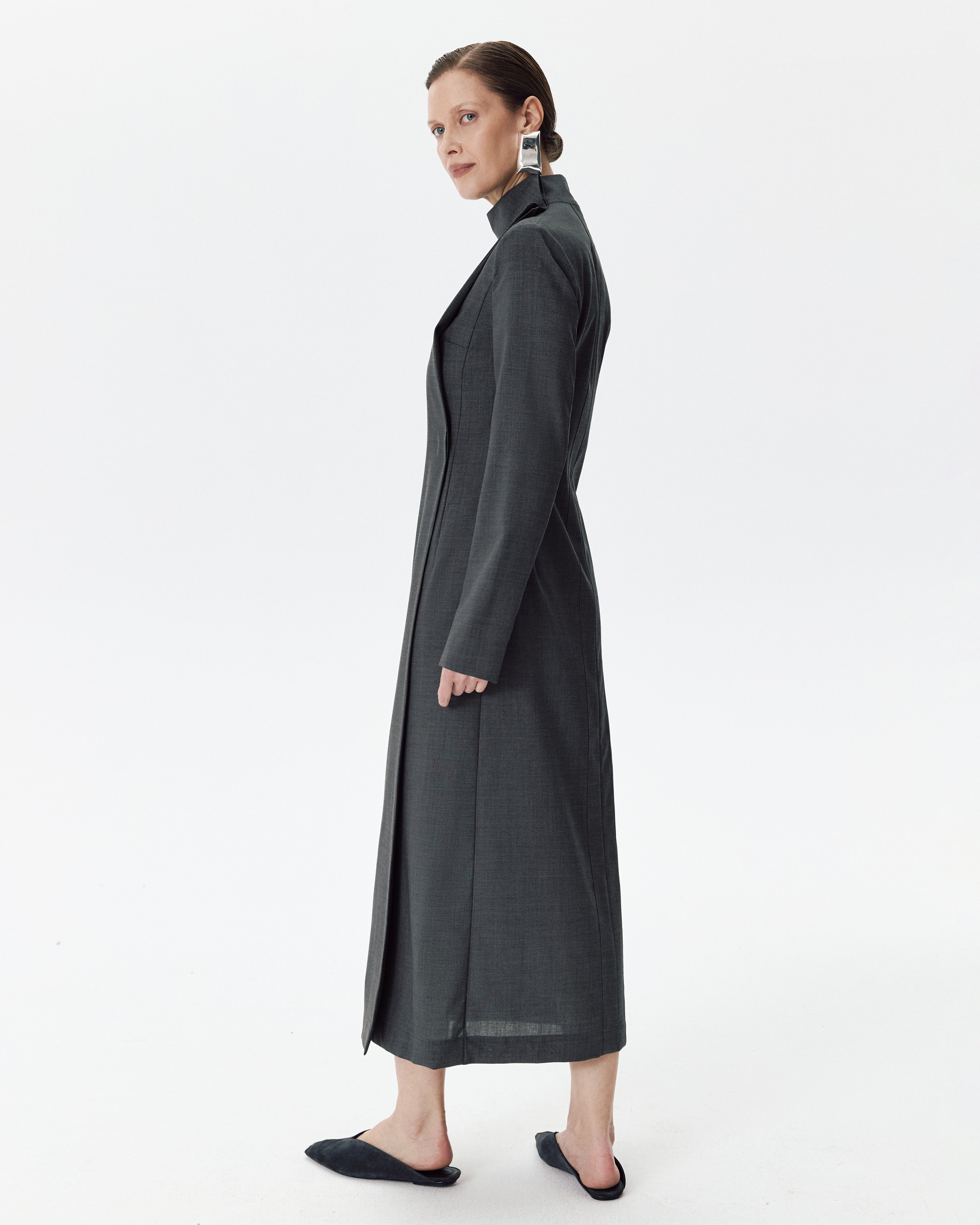 Safari Dress Grey Melange