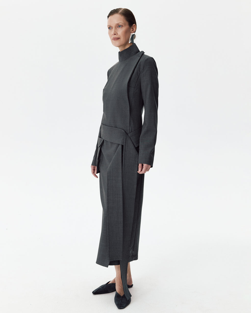 Safari Dress Grey Melange