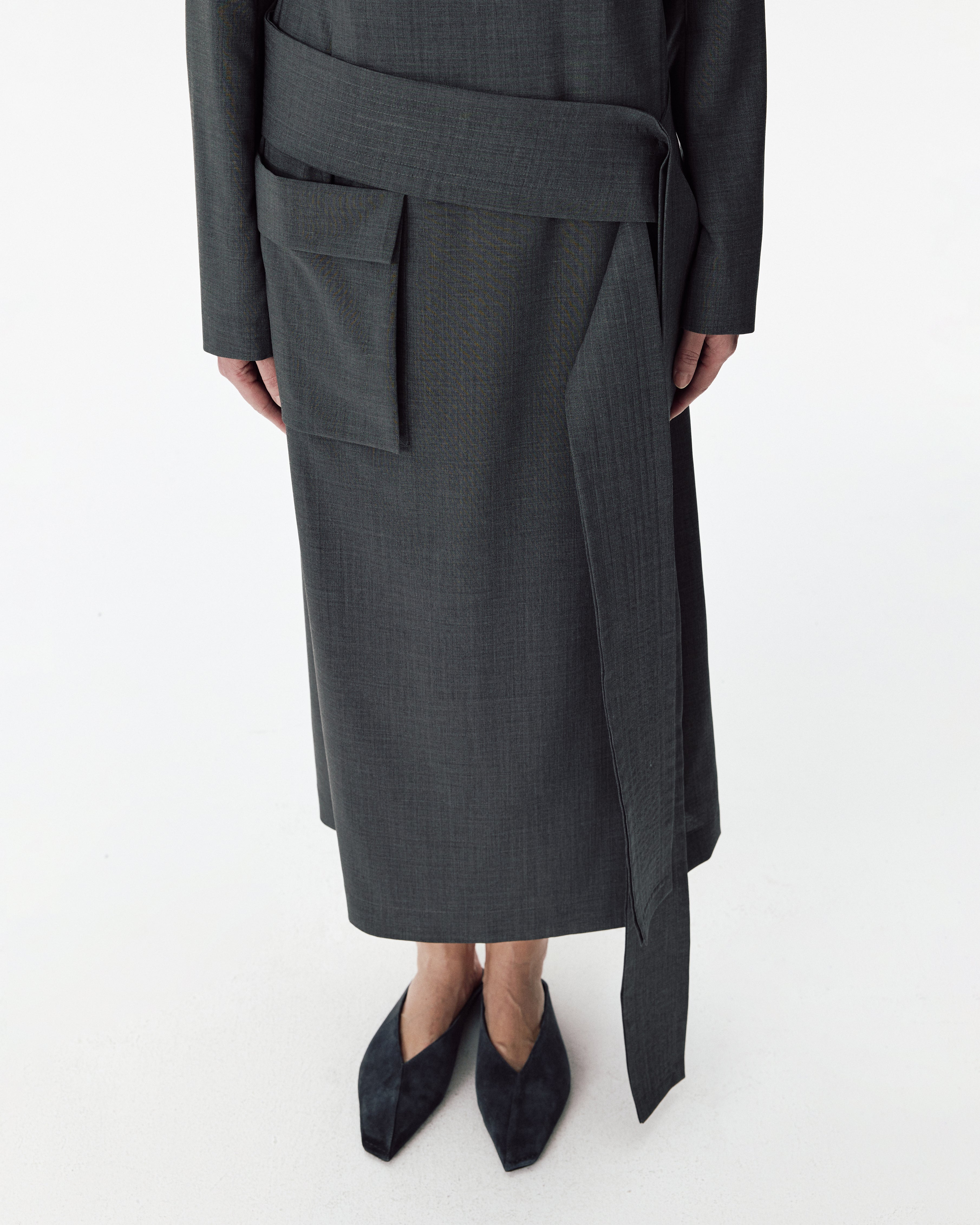 Safari Dress Grey Melange
