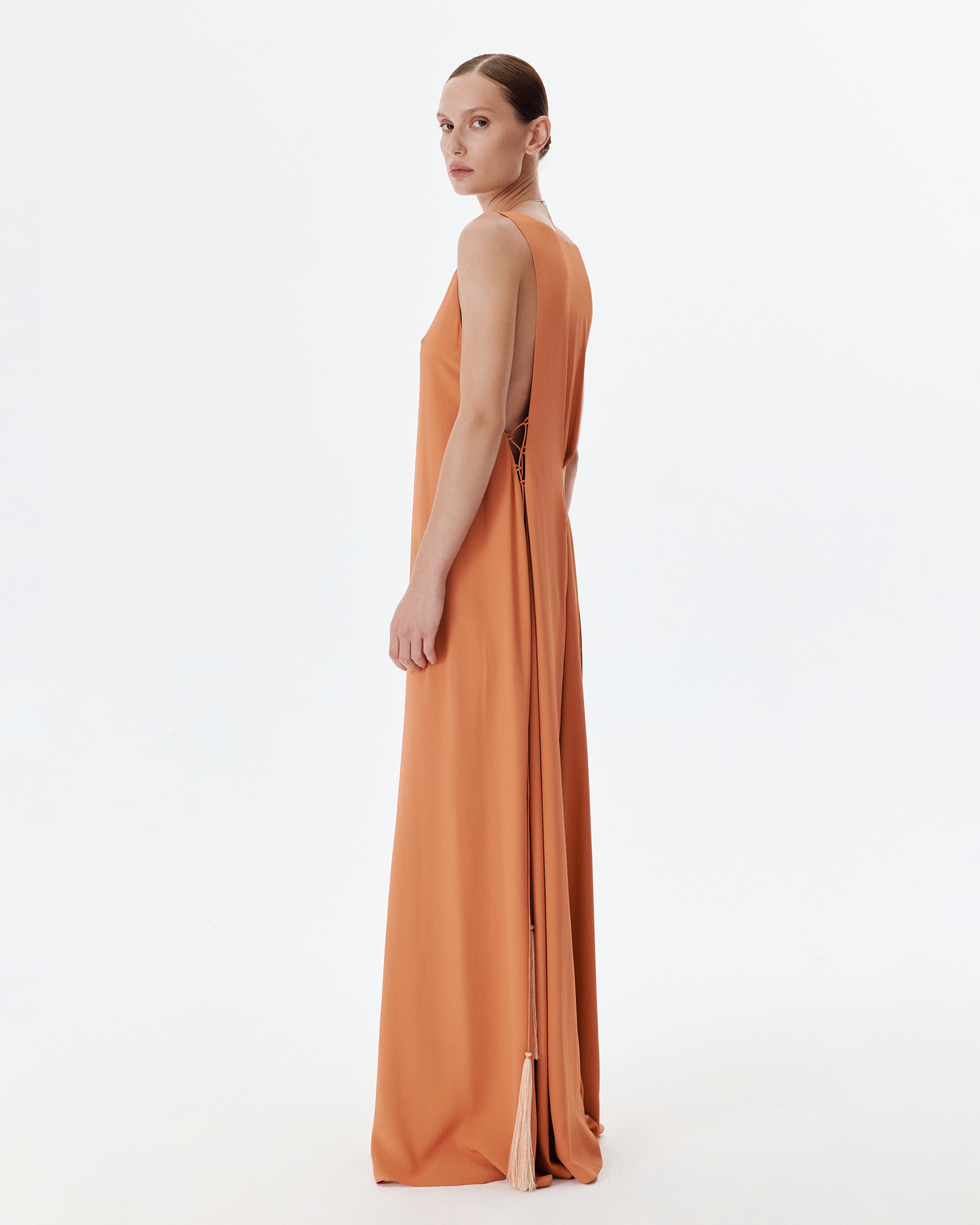 Vera Dress in Terracotta