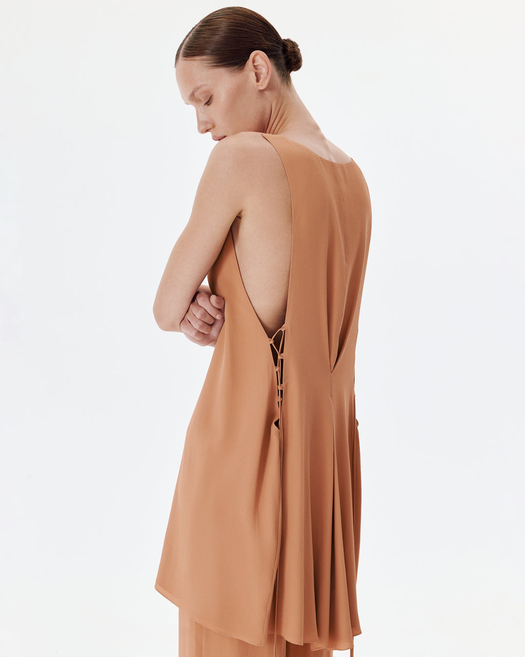 Vera Mini Dress in Terracotta