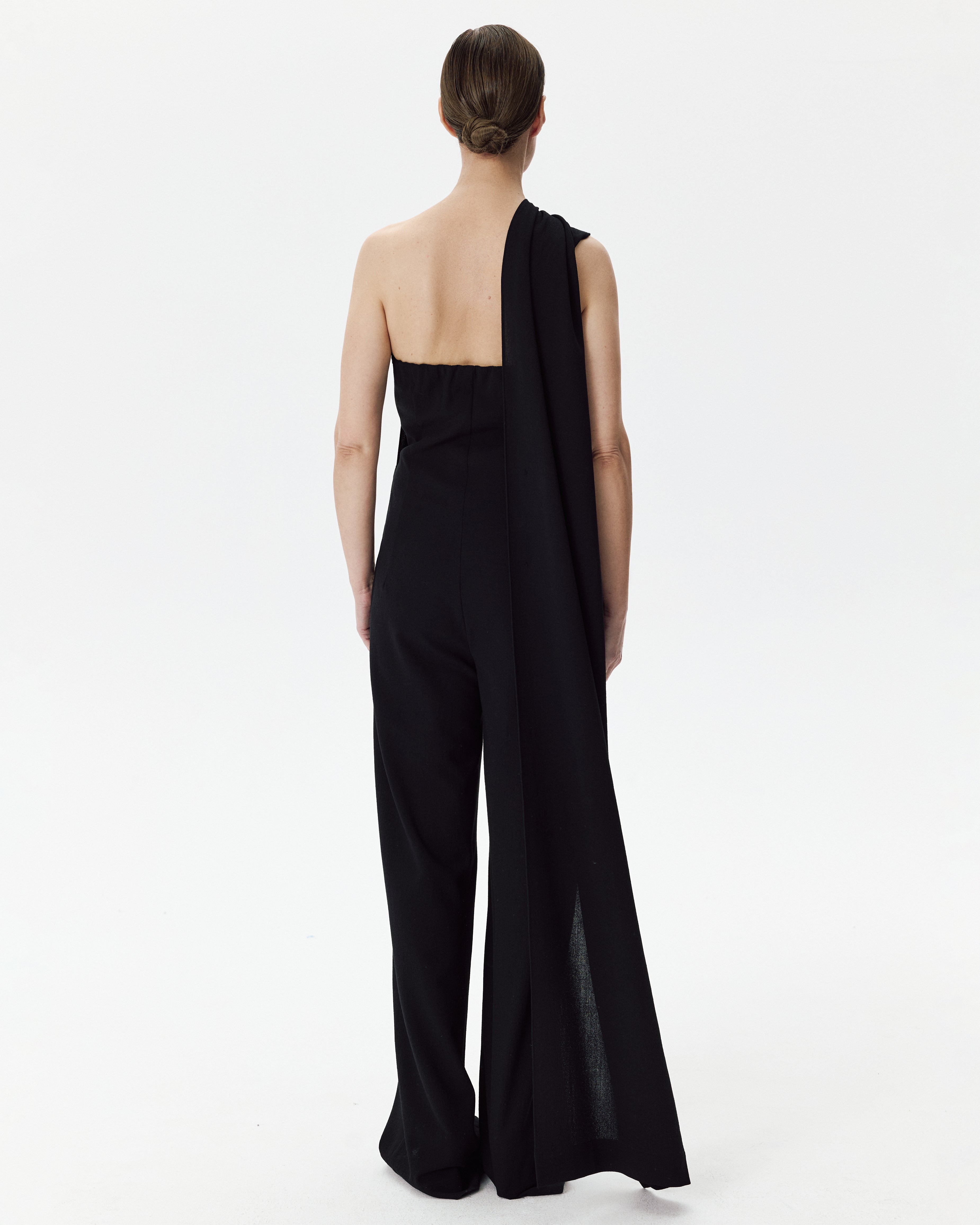Assymetry Jumpsuit Black