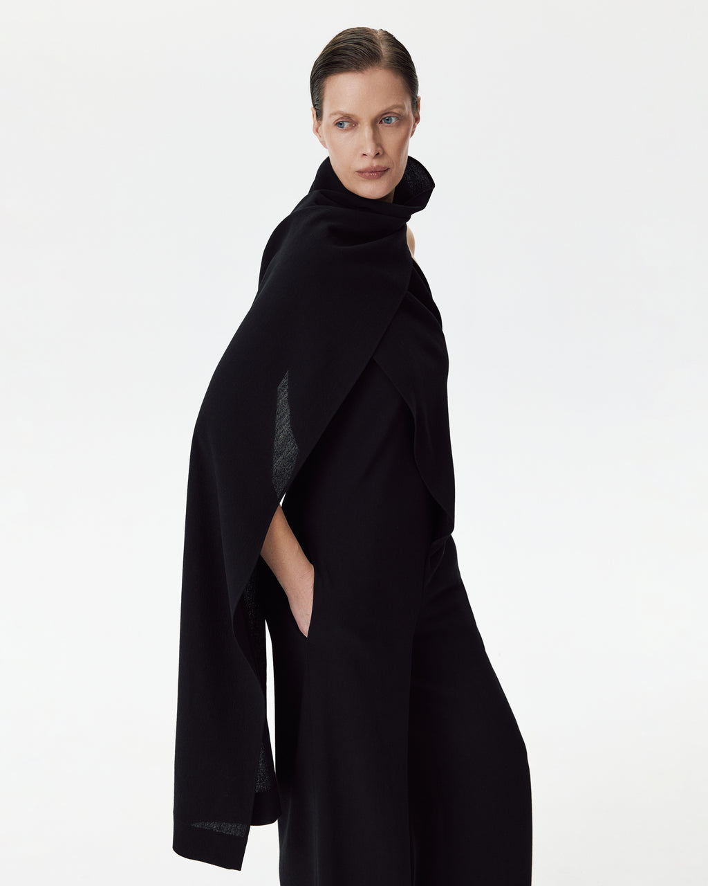 Assymetry Jumpsuit Black
