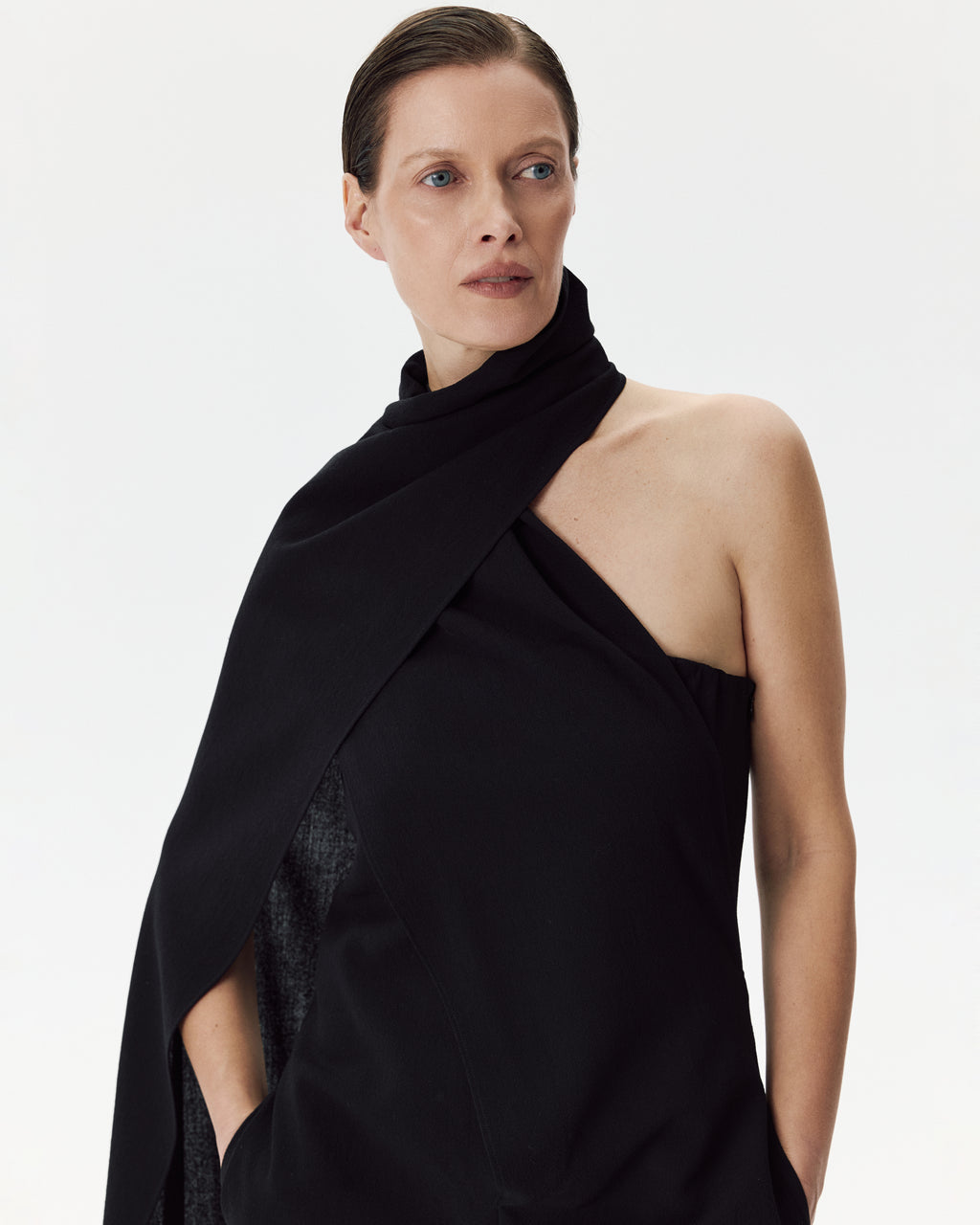 Assymetry Jumpsuit Black