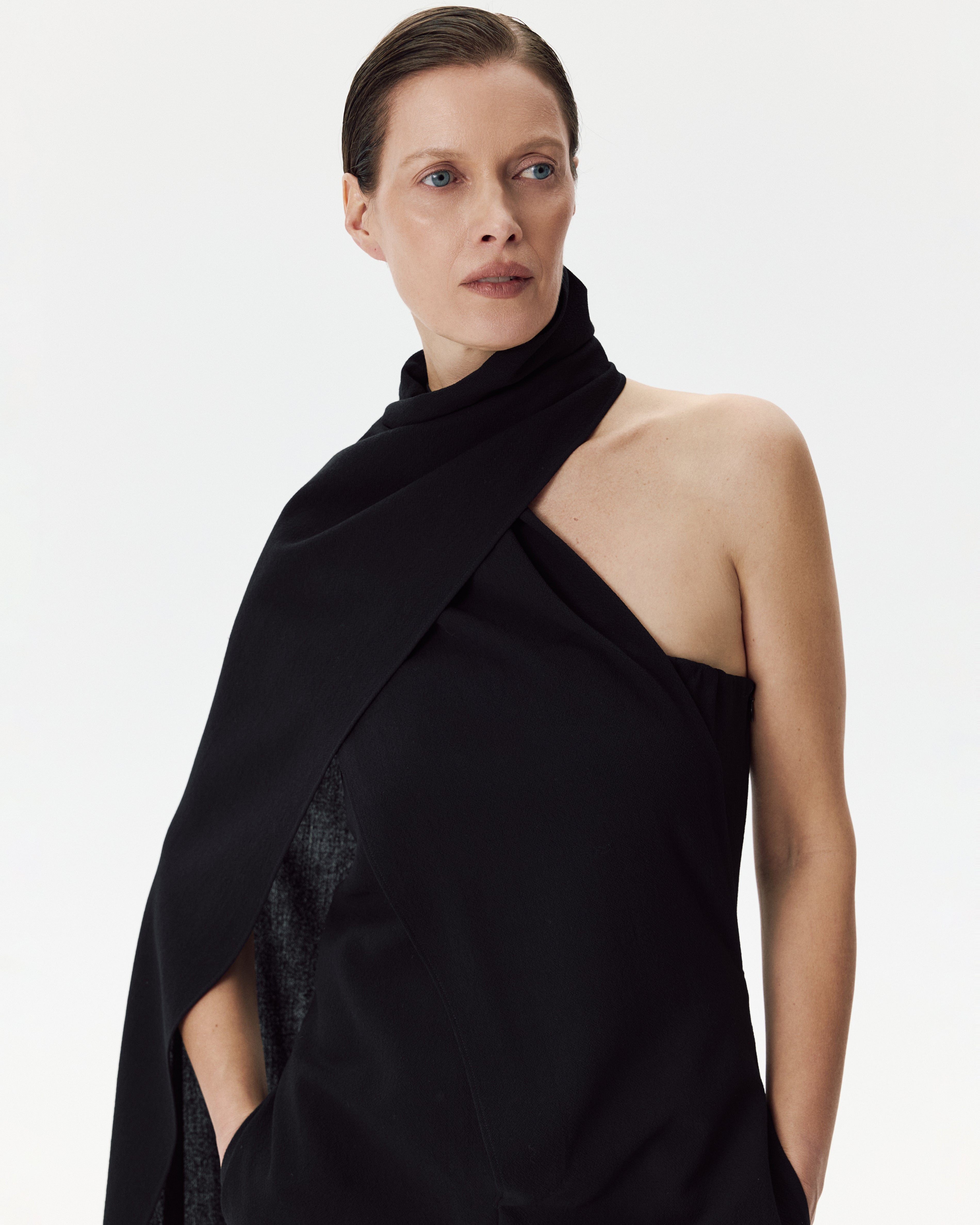 Assymetry Jumpsuit Black