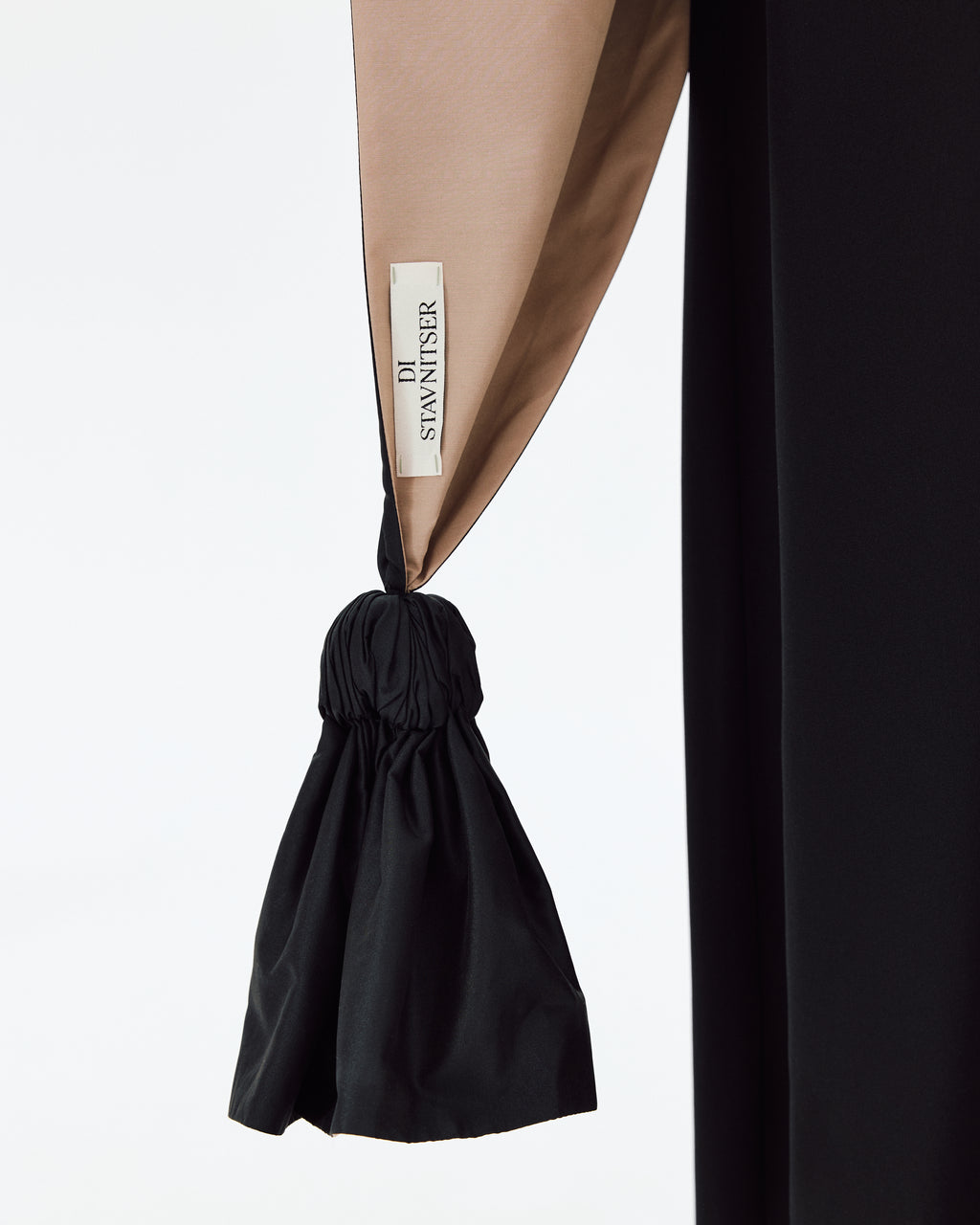The Essential Scarf in Black and Beige