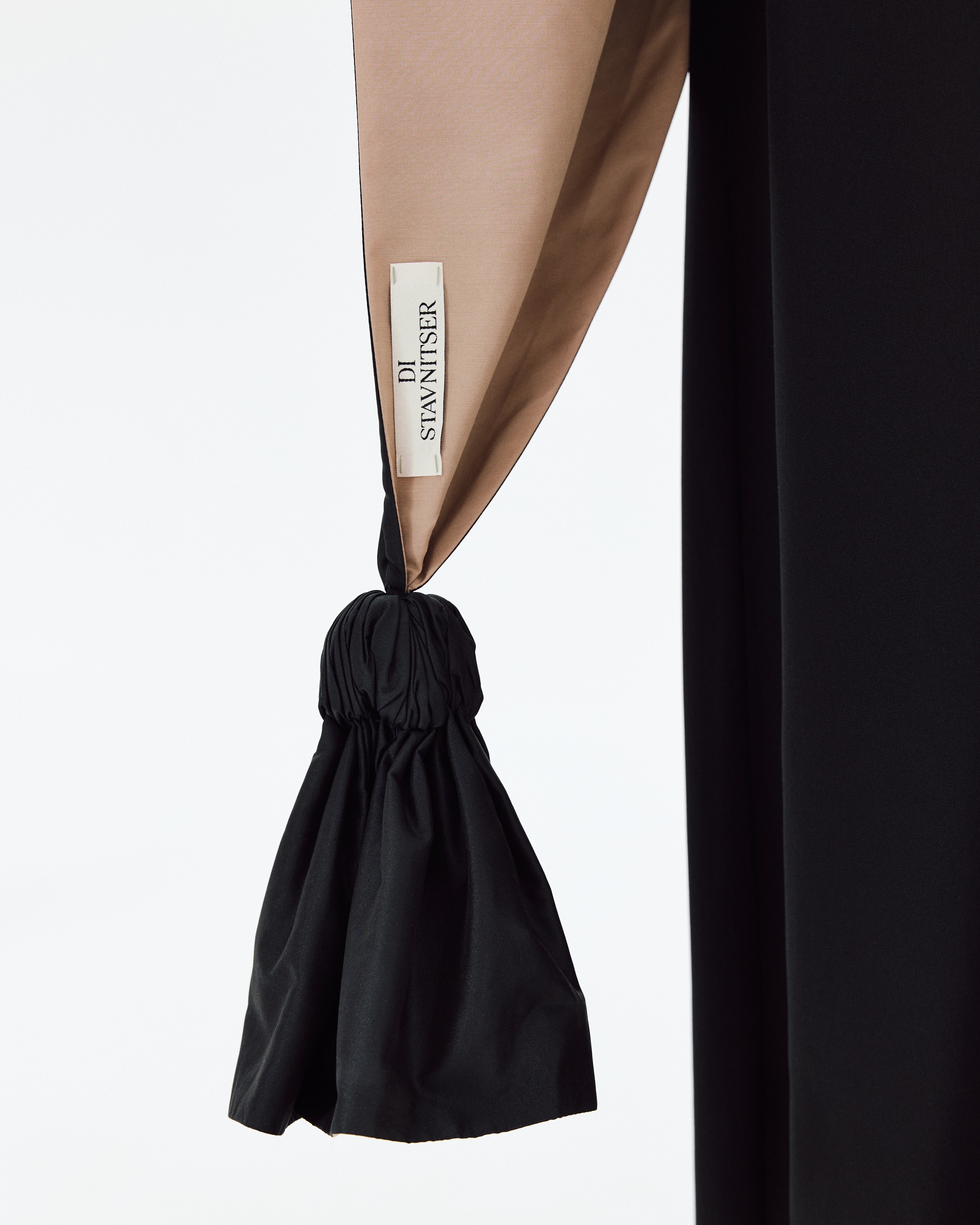 The Essential Scarf in Black and Beige