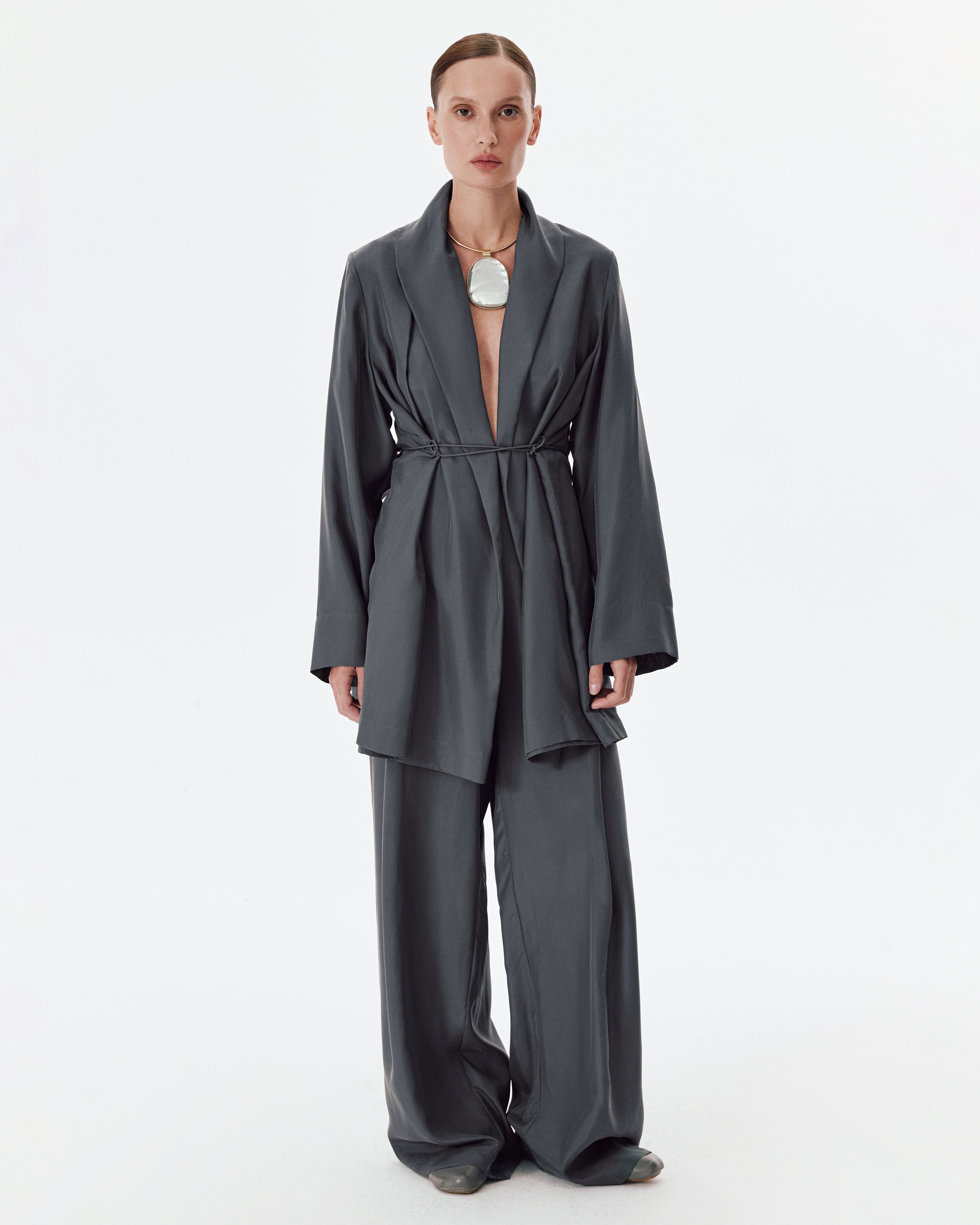Adele Jacket Dark Grey – Di Stavnitser