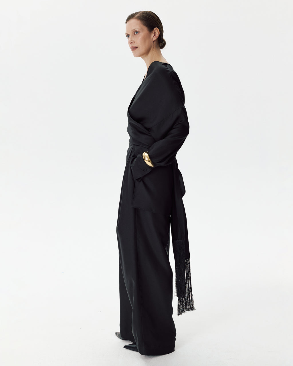 Relax Pants Diagonal Black