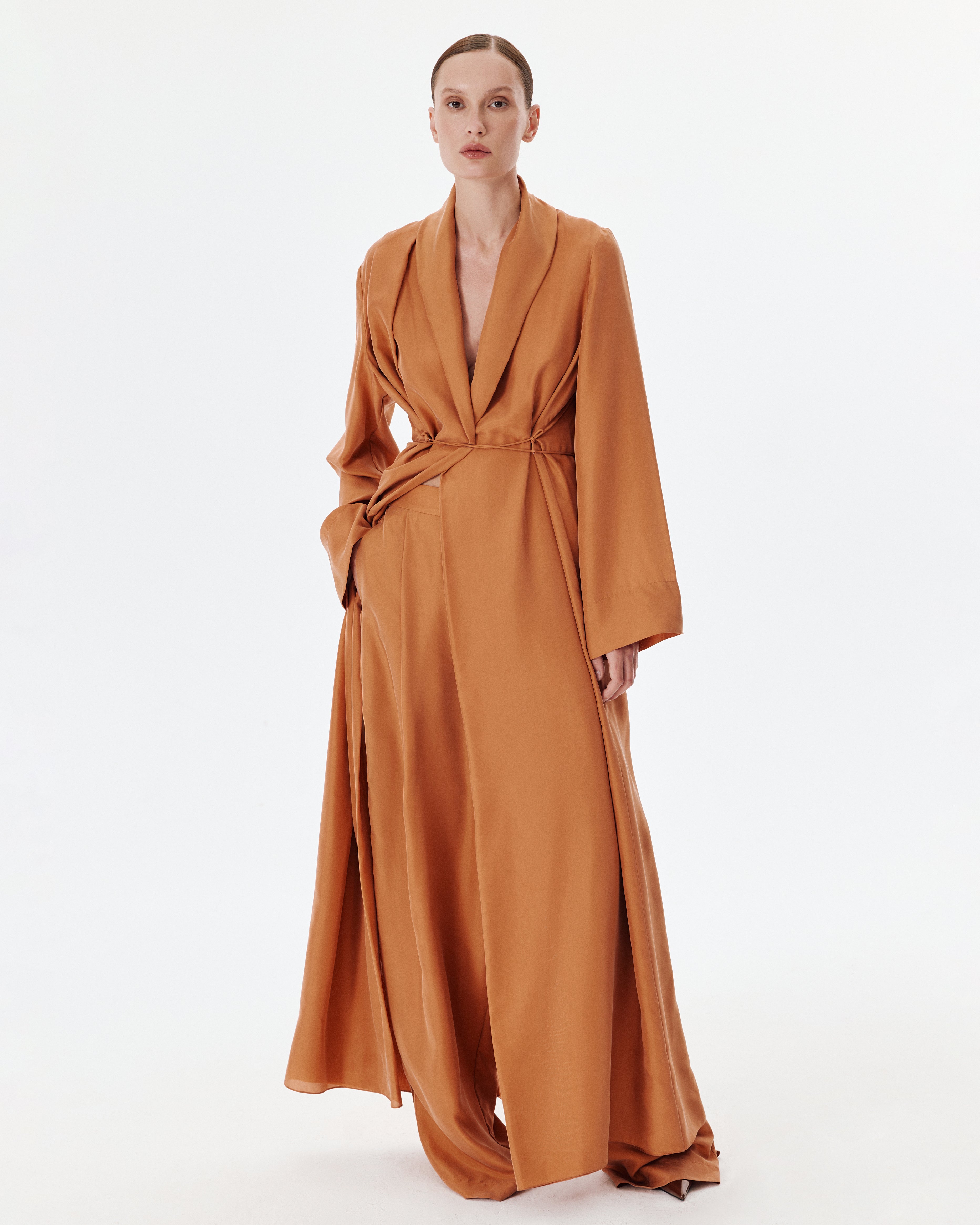 Relax Pants Habotai Terracotta