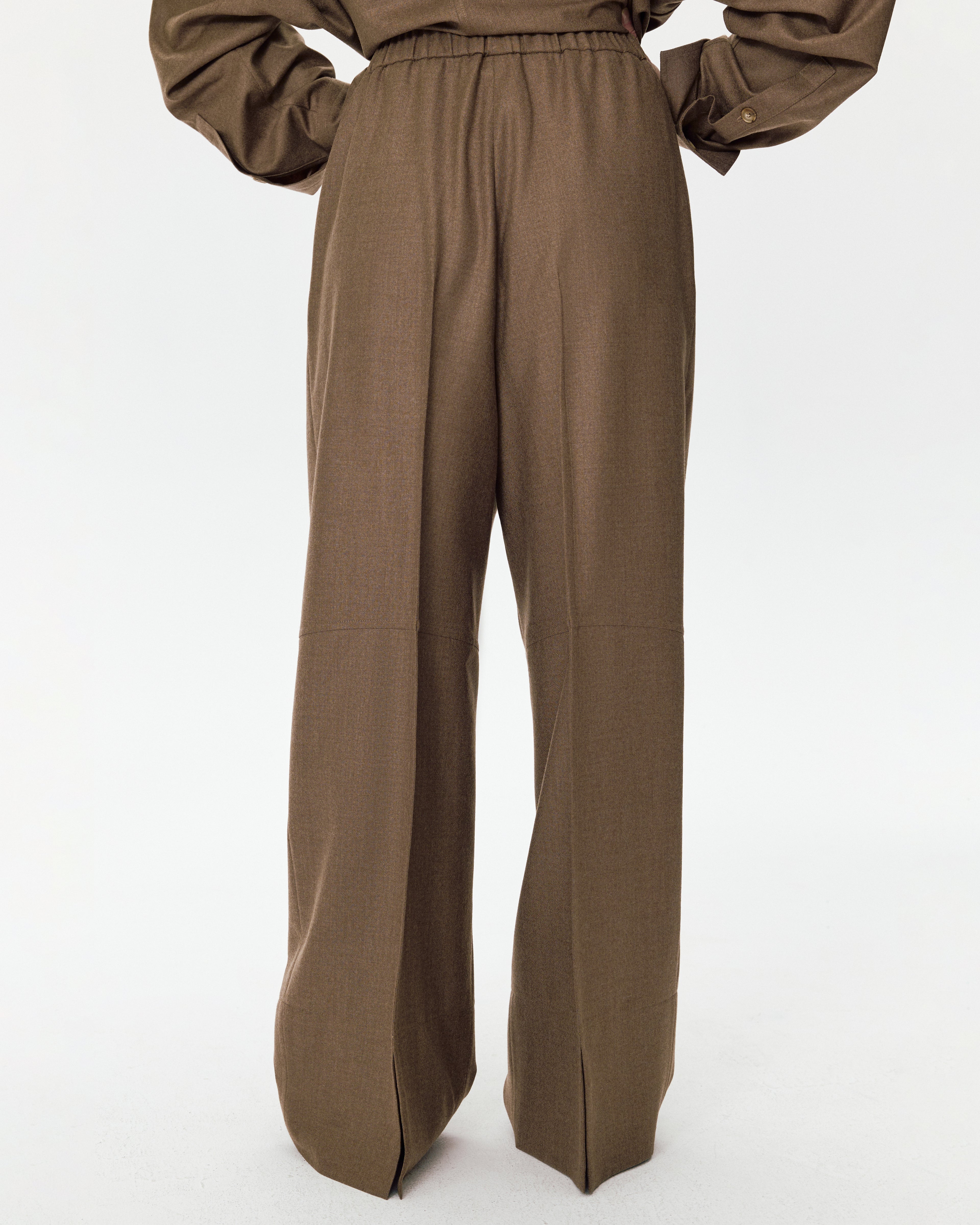 Rena Wool Pants Beige