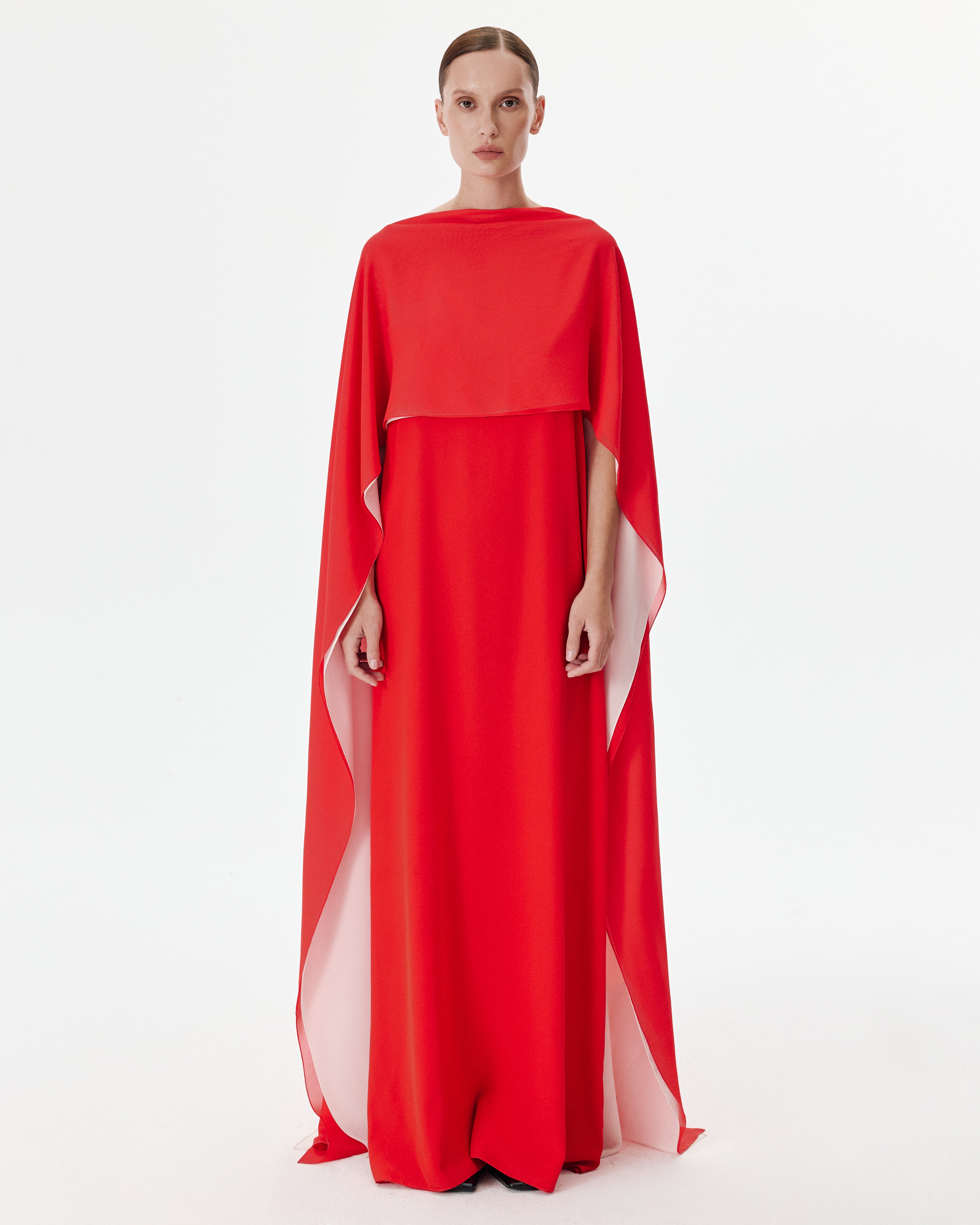 Lea Dress in Red and White