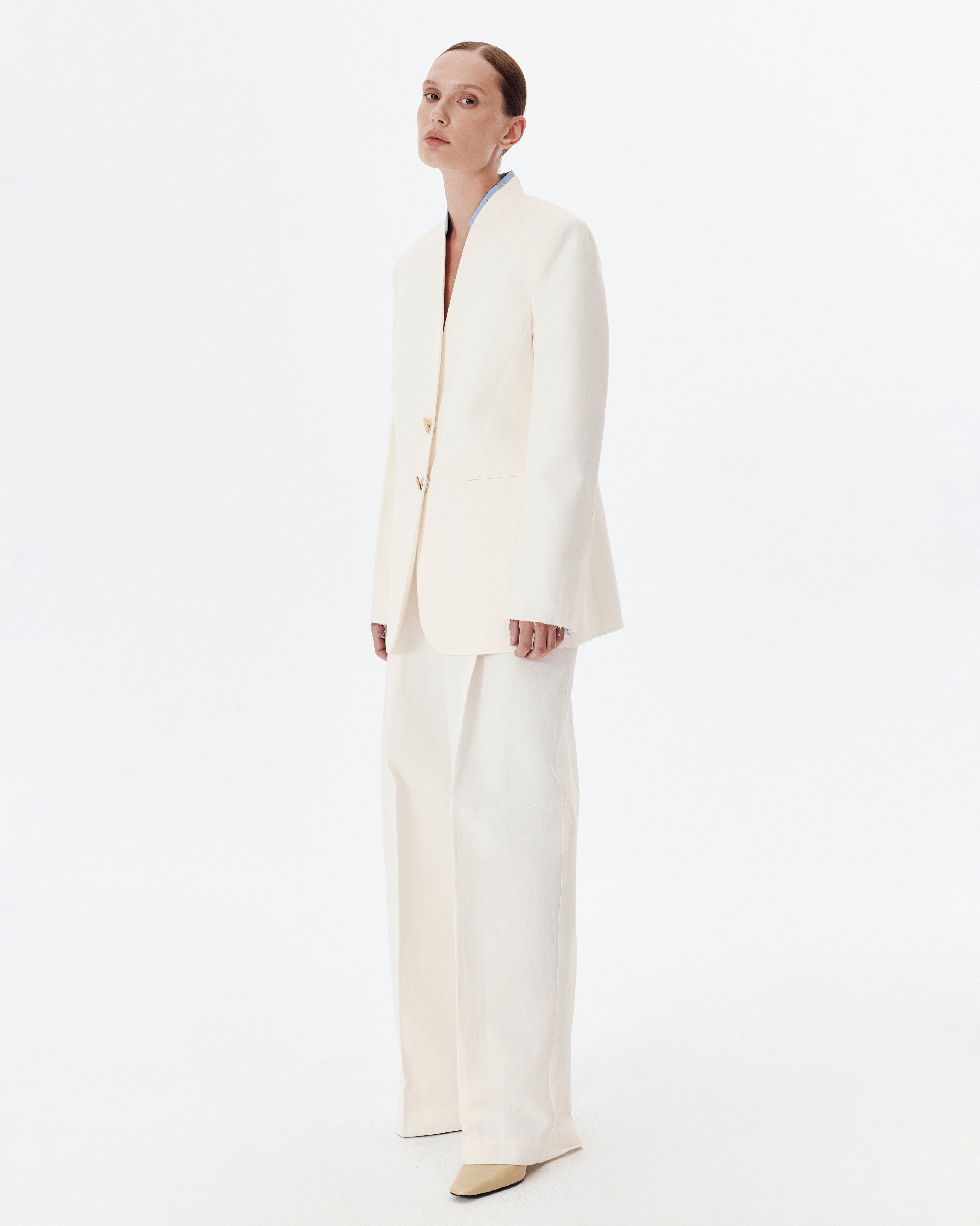 Signature Cotton Jacket in White