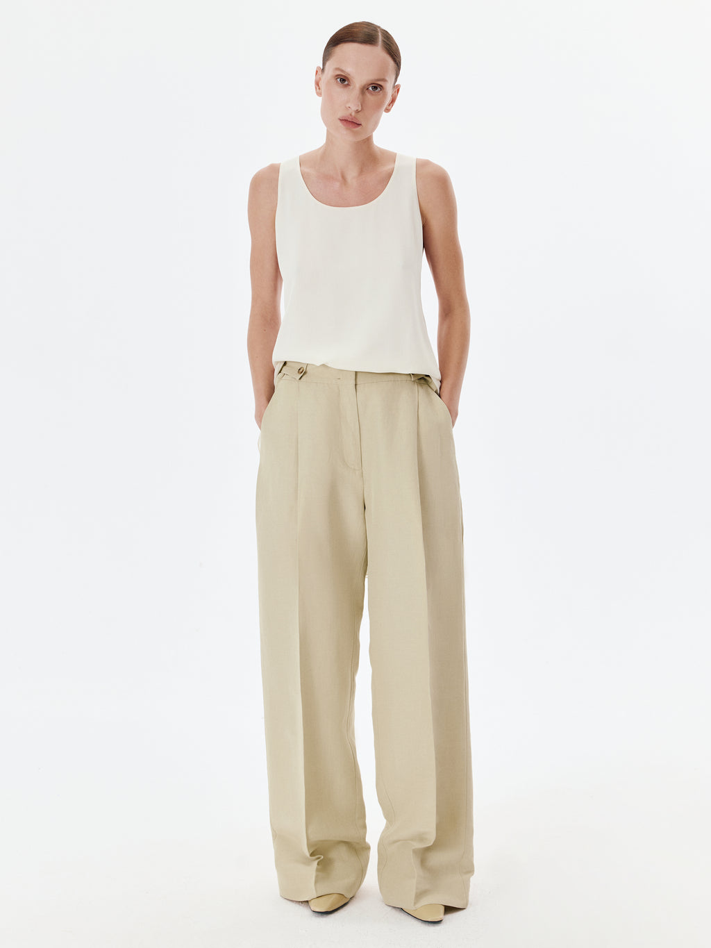 Dahlia Pants in Shell