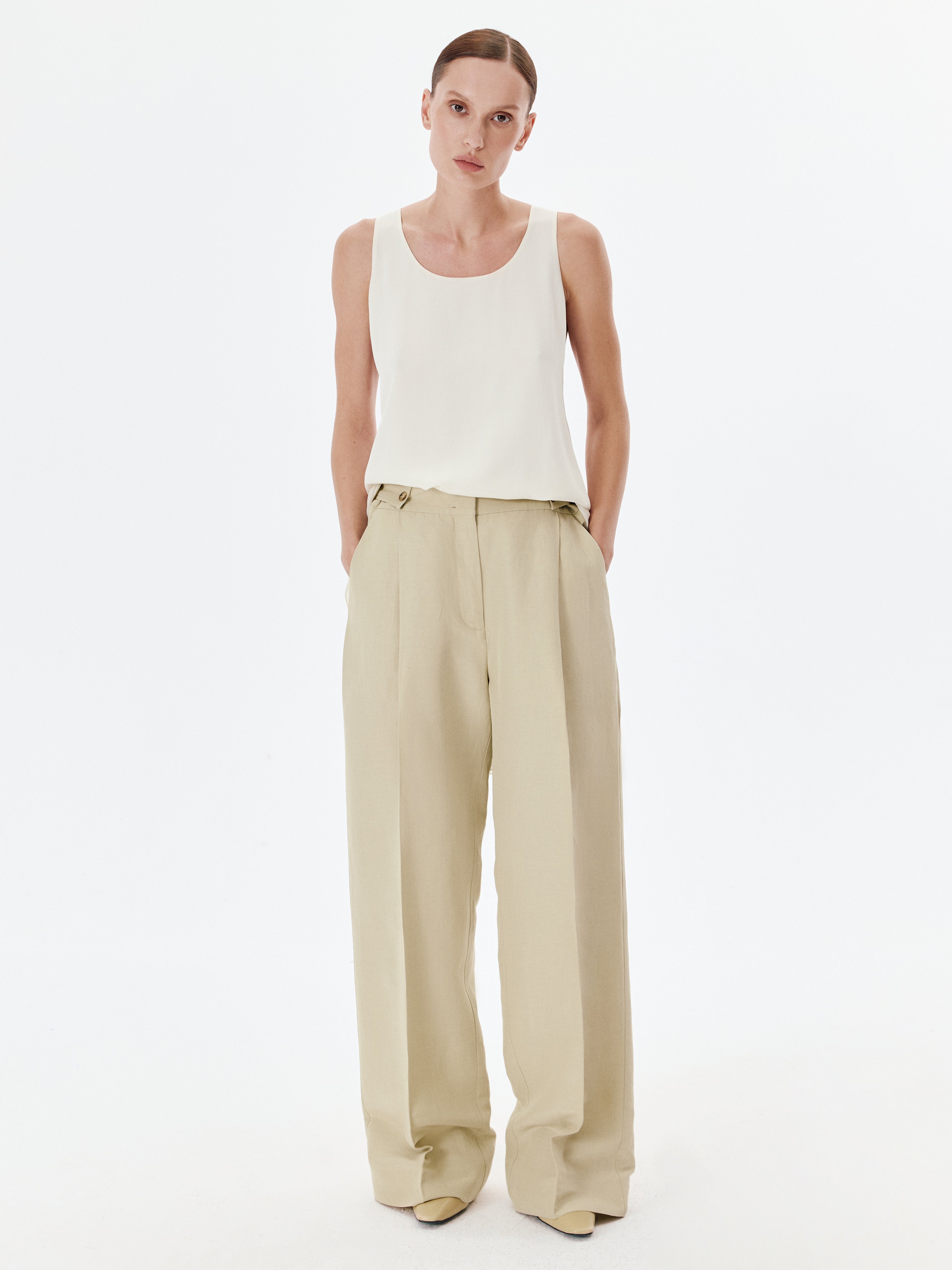 Dahlia Pants in Shell