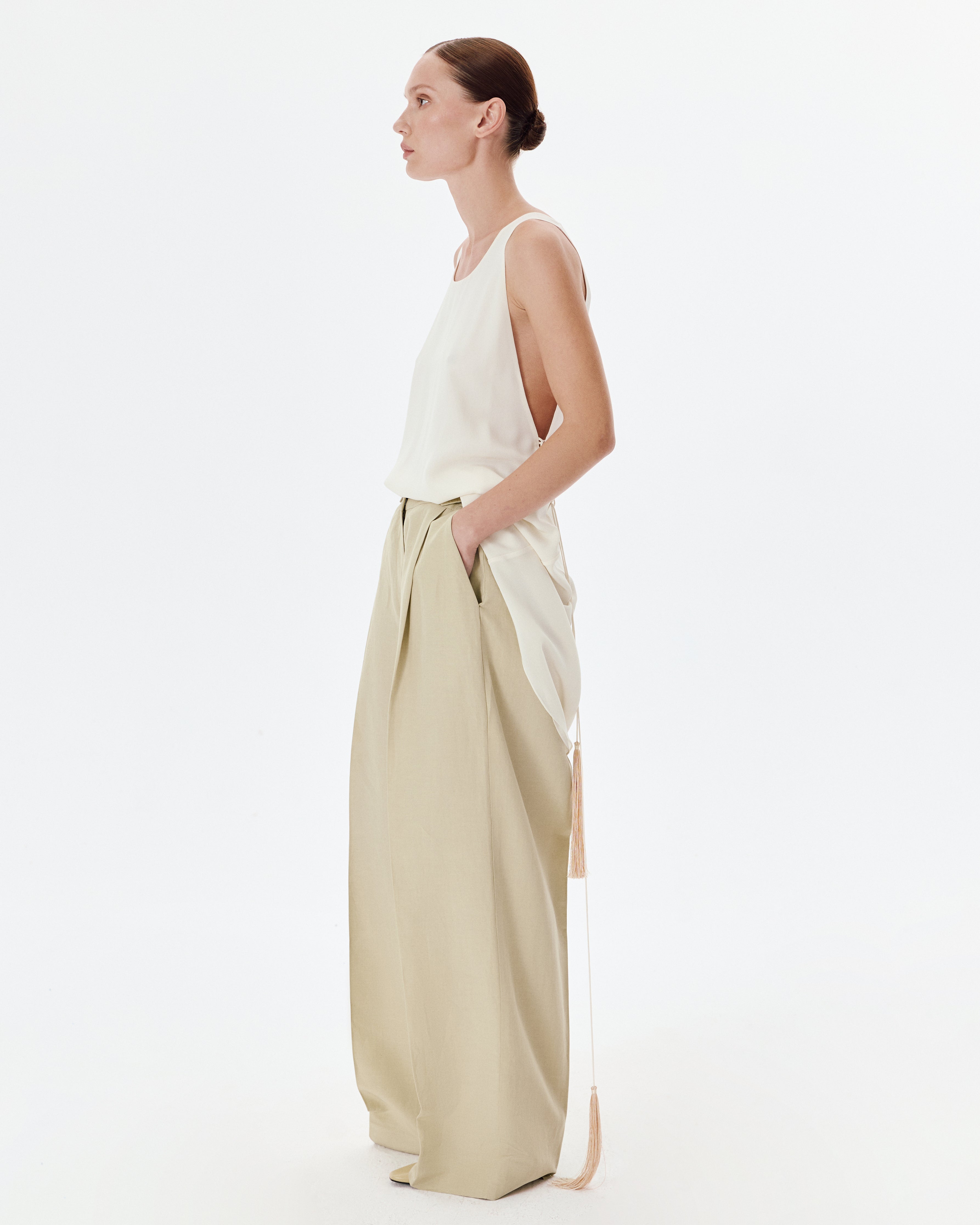 Dahlia Pants in Shell