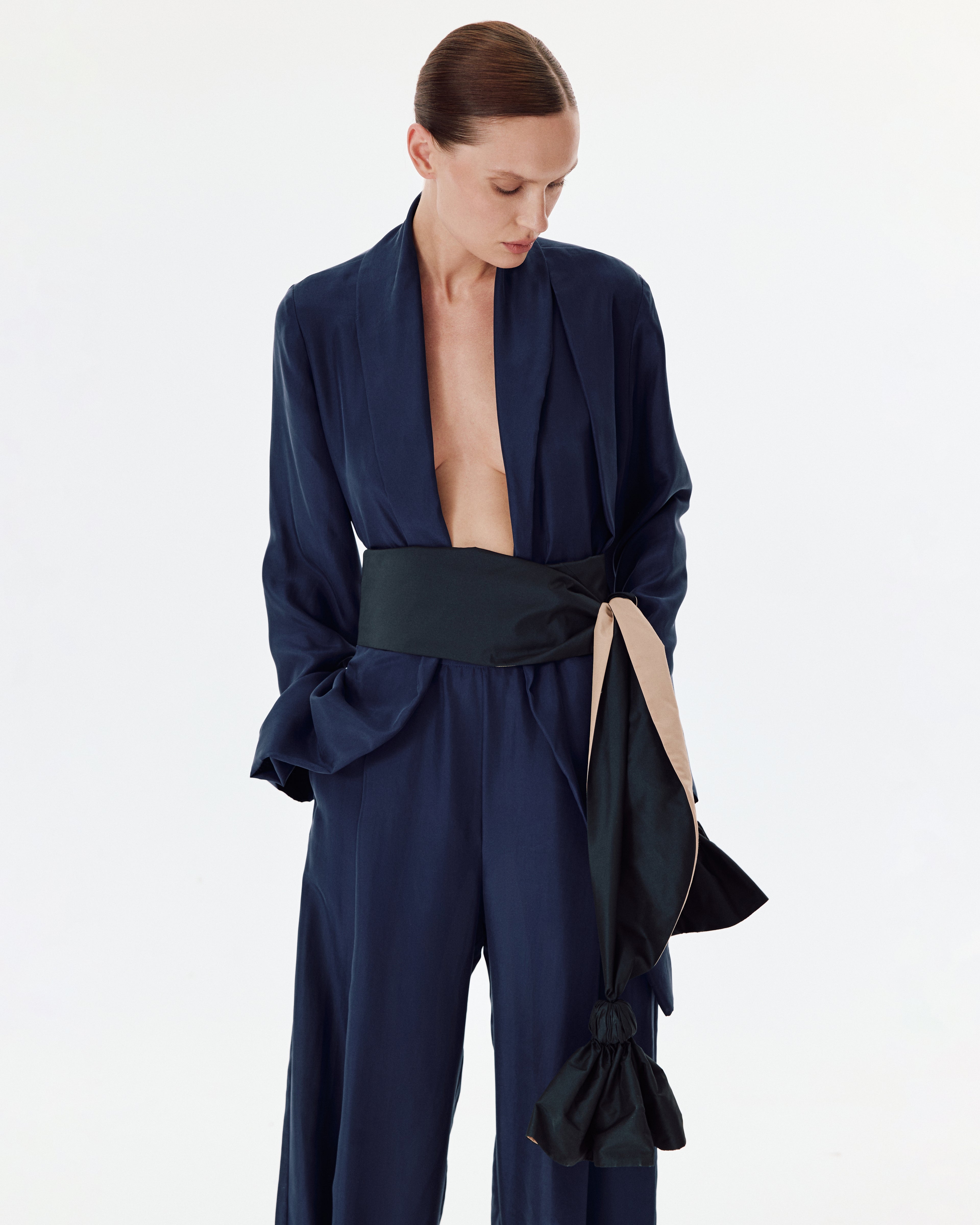 Relax Pants Habotai Navy