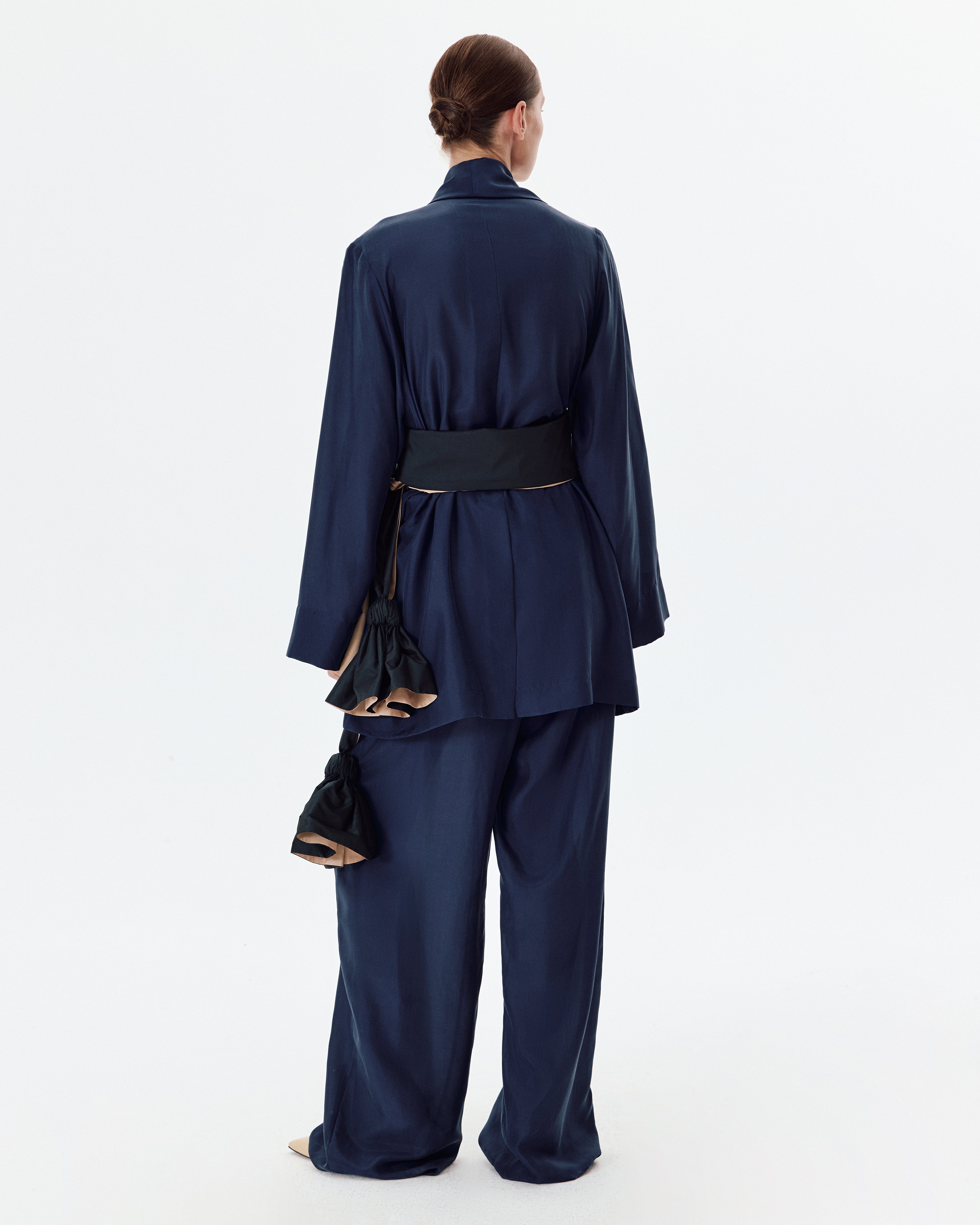 Relax Pants Habotai Navy